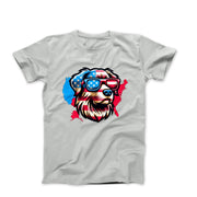 American Dog Map Illustration T-shirt - Pets & Animals - Harvey Ltd