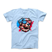 American Dog Map Illustration T-shirt - Pets & Animals - Harvey Ltd