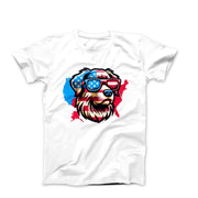 American Dog Map Illustration T-shirt - Pets & Animals - Harvey Ltd