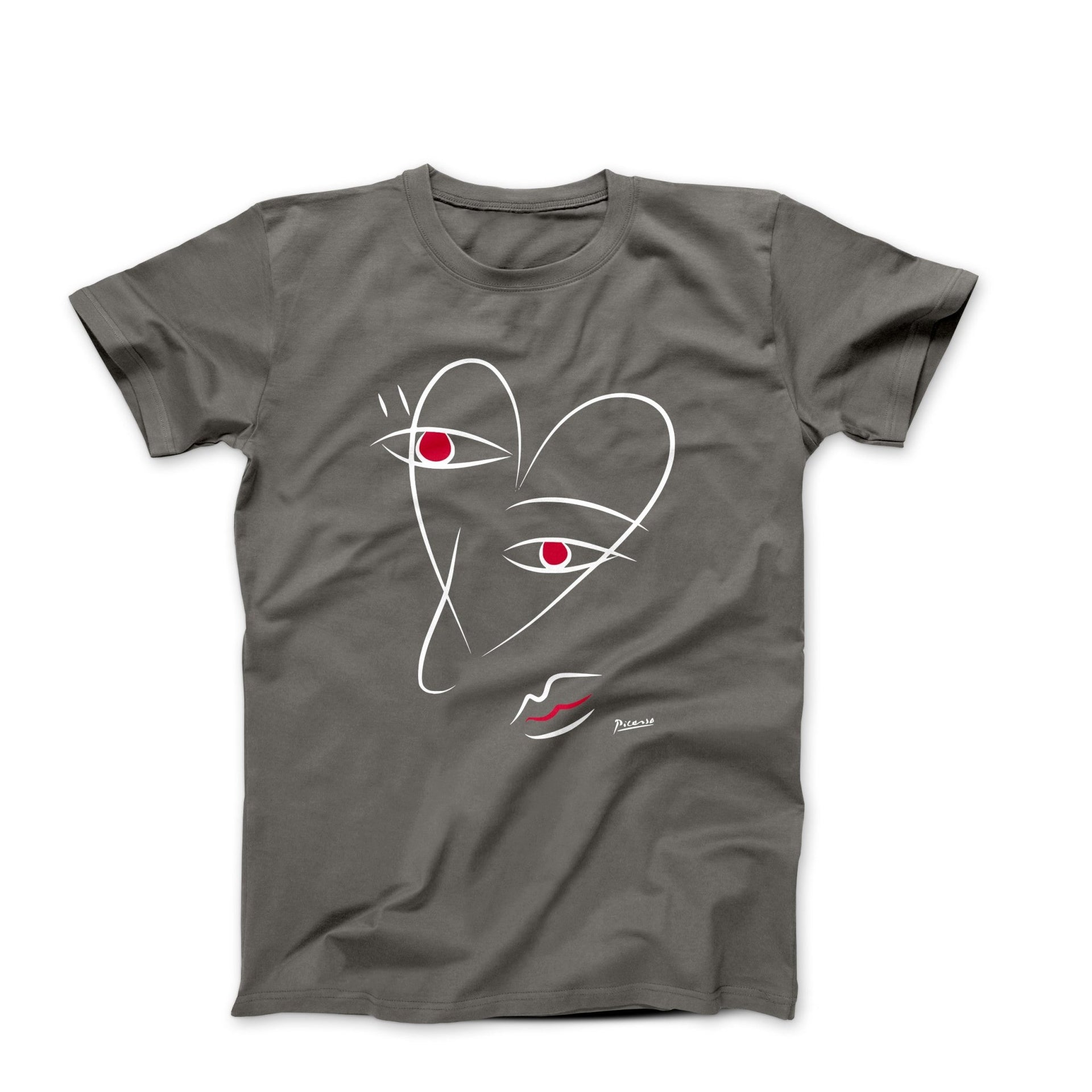 Picasso Ladies of Avignon Line Drawing T-shirt - Greatest Artists - Harvey Ltd