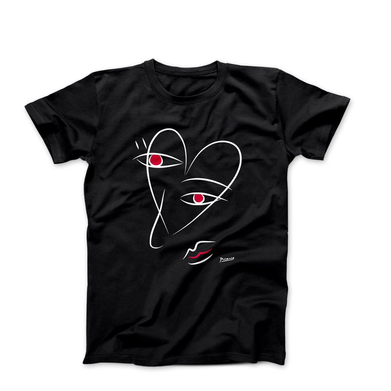 Picasso Ladies of Avignon Line Drawing T-shirt - Greatest Artists - Harvey Ltd