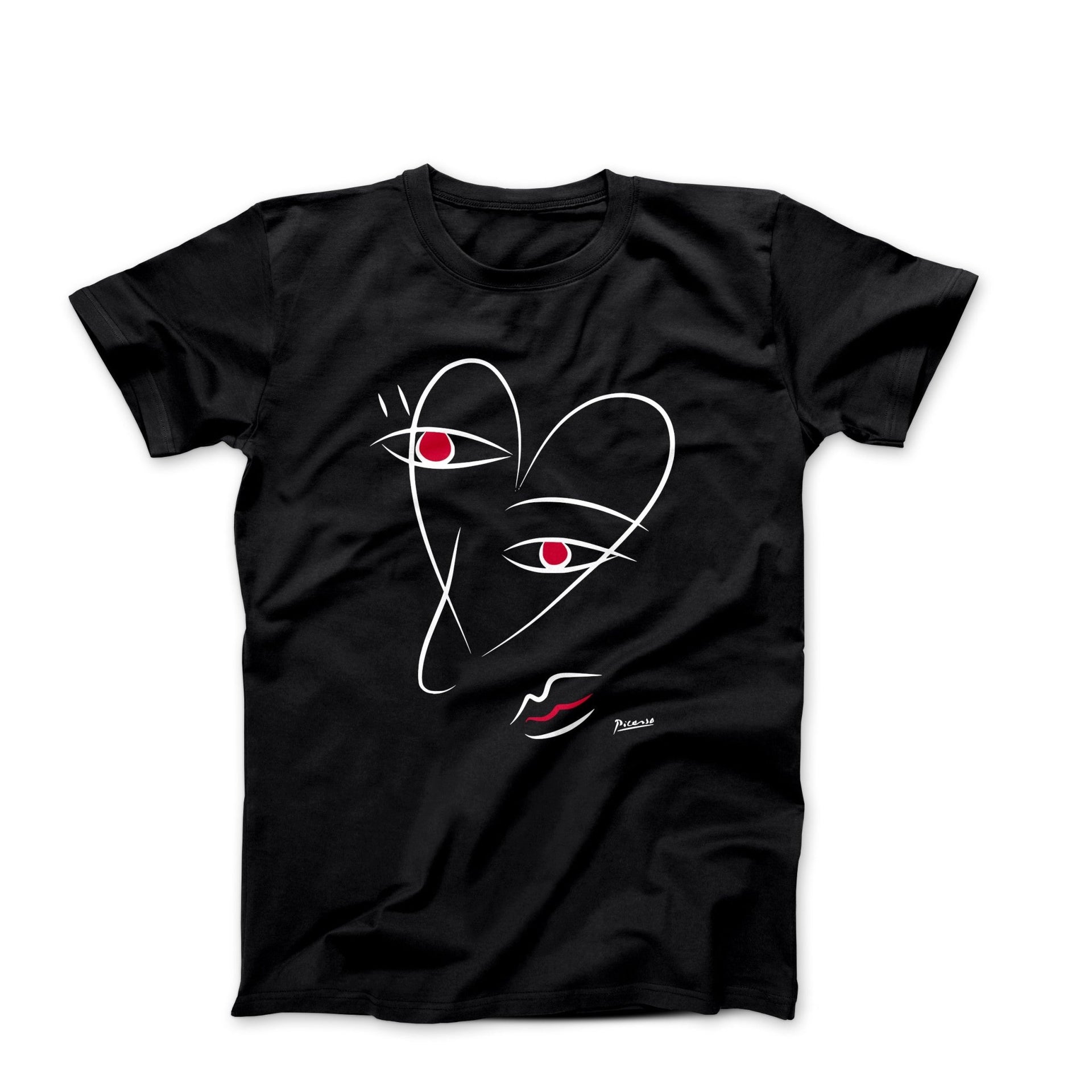 Picasso Ladies of Avignon Line Drawing T-shirt - Greatest Artists - Harvey Ltd