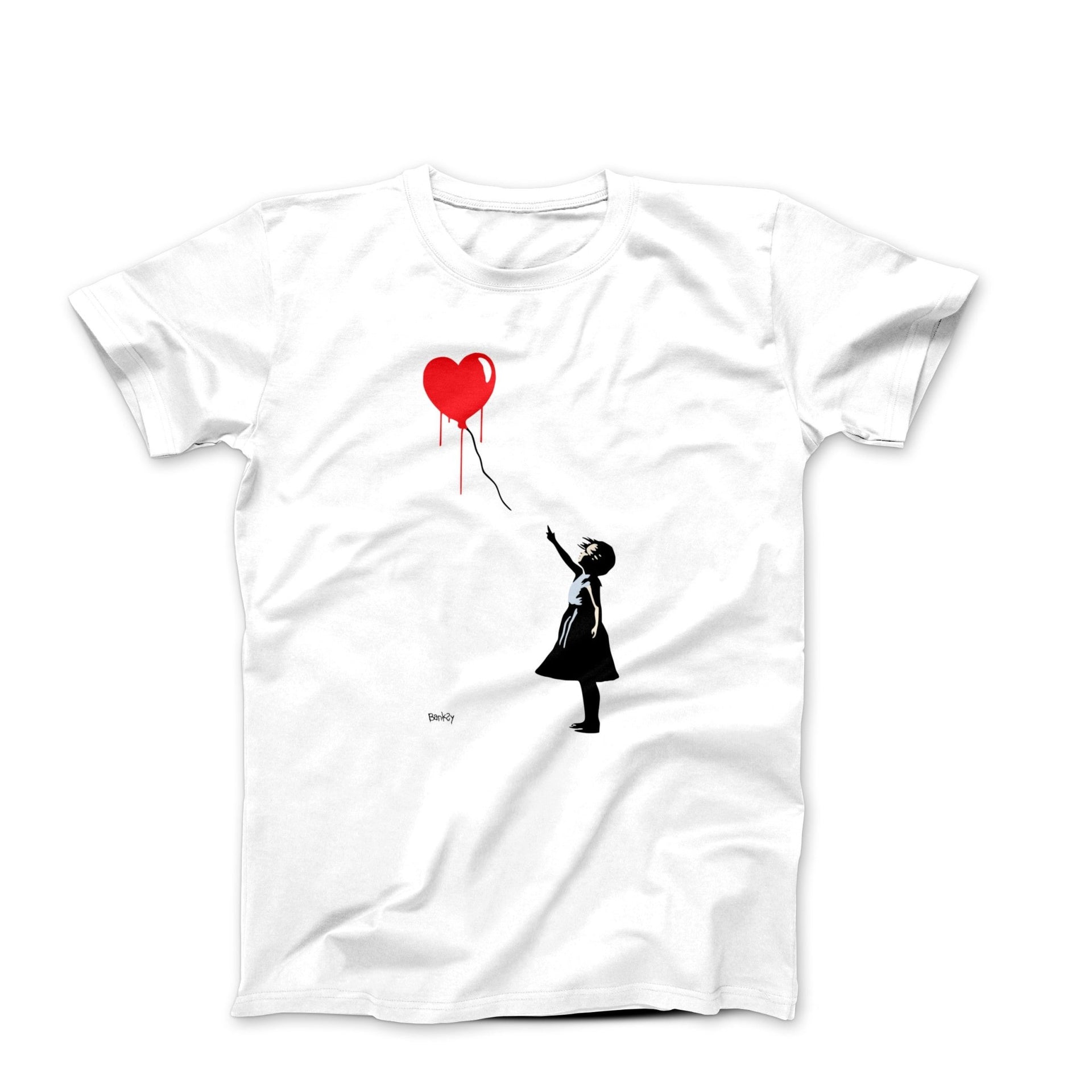 Banksy Girl with a Red Balloon (2004) Street Art T-Shirt - Street, Pop & Media Art - Harvey Ltd