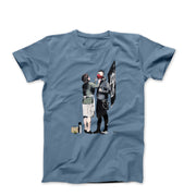 Banksy Anarchist Punk And His Mother Street Art T - Shirt - Clothing - Harvey Ltd