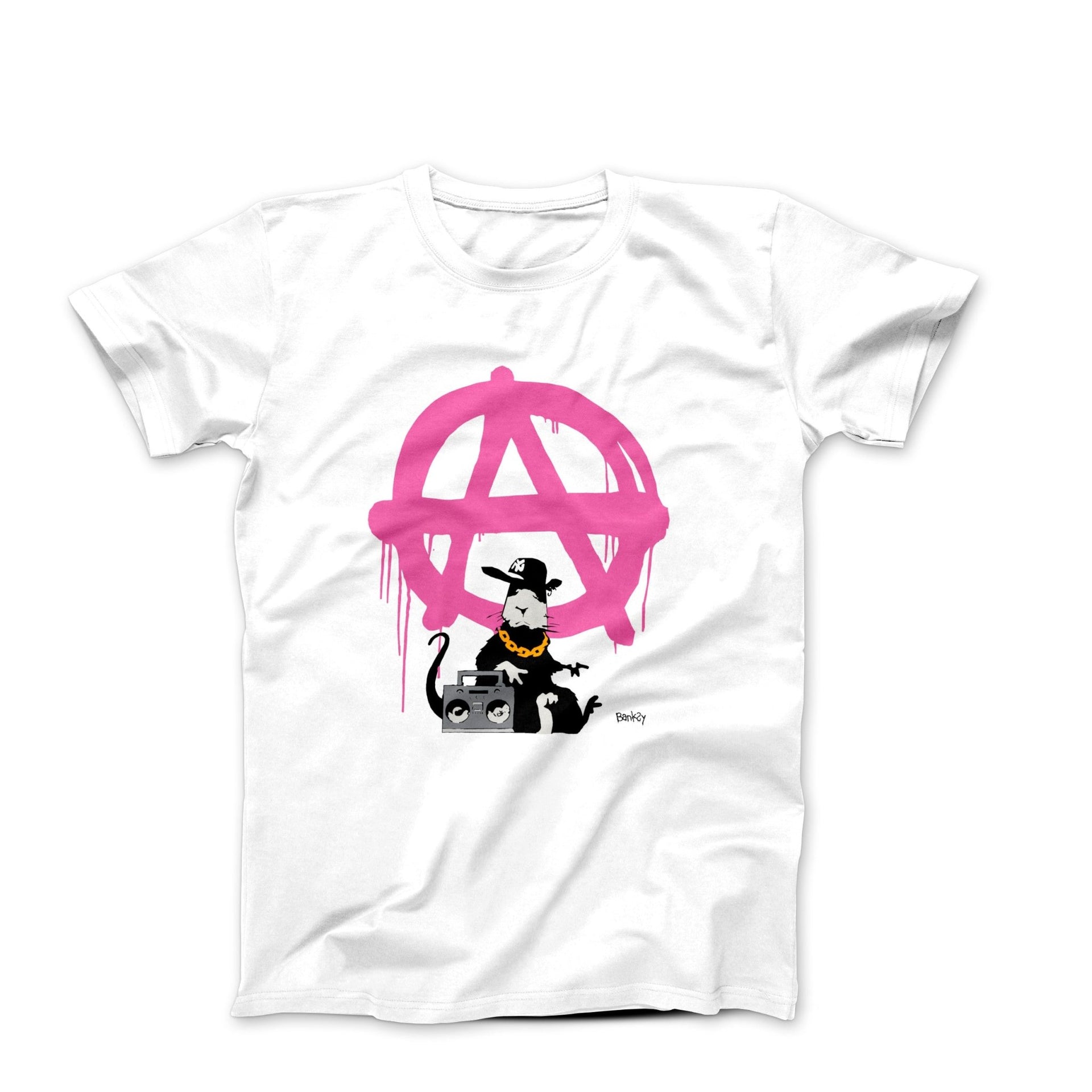 Banksy Anarchy Rat (2006) Street Art T-shirt - Street, Pop & Media Art - Harvey Ltd