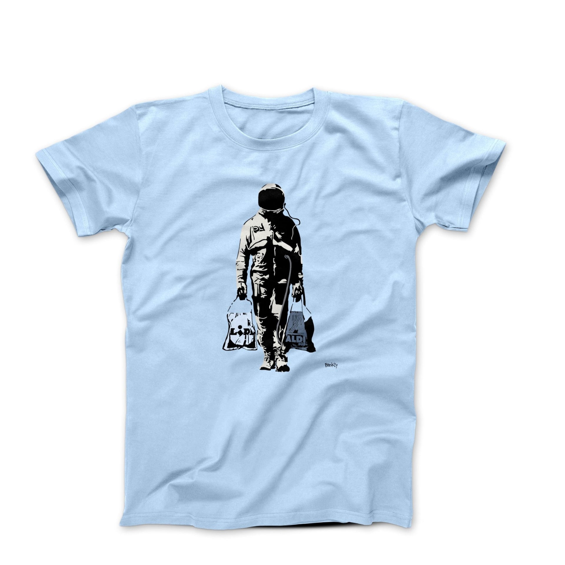 Banksy Astronaut Shopper Street Art T-shirt - Street, Pop & Media Art - Harvey Ltd