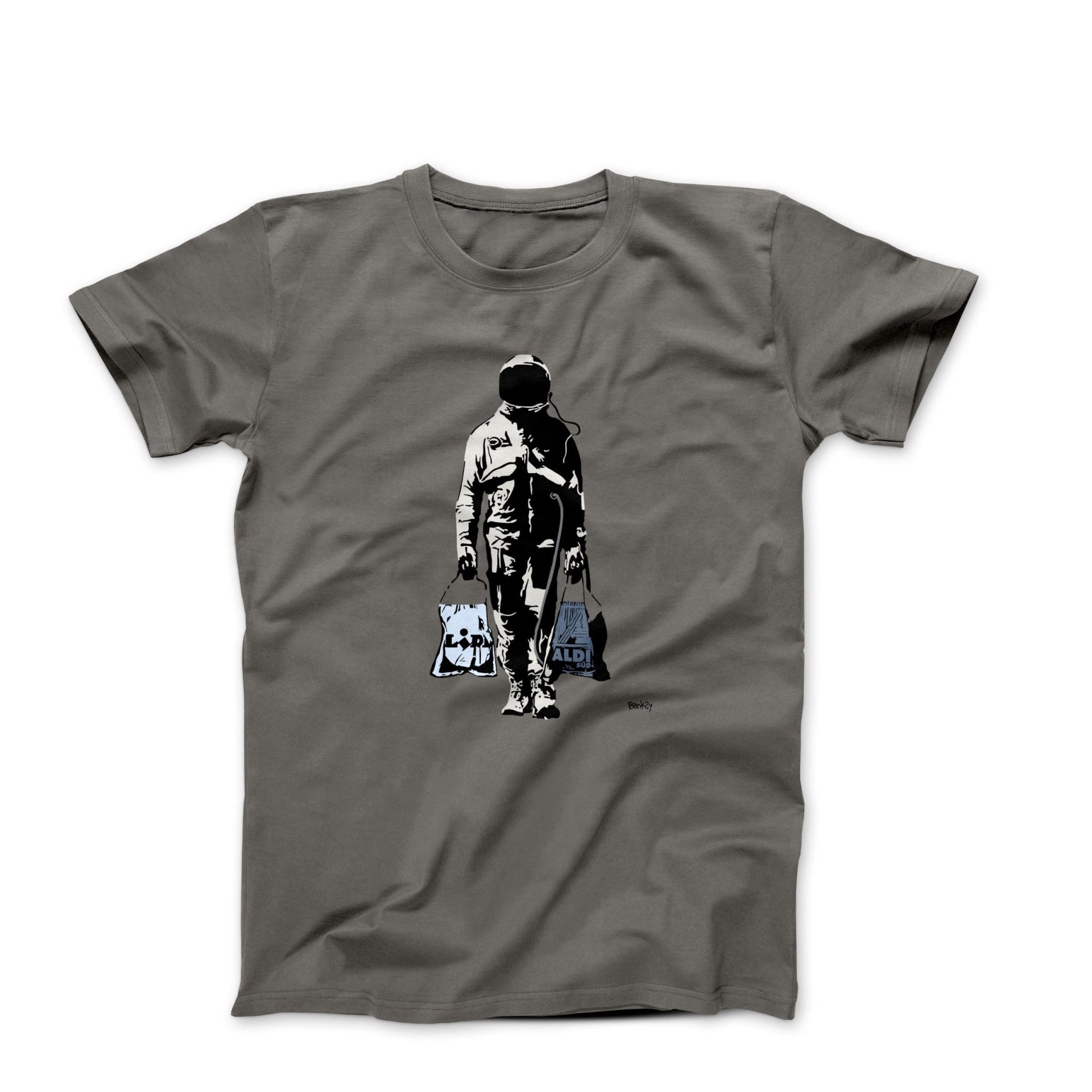 Banksy Astronaut Shopper Street Art T-shirt - Street, Pop & Media Art - Harvey Ltd