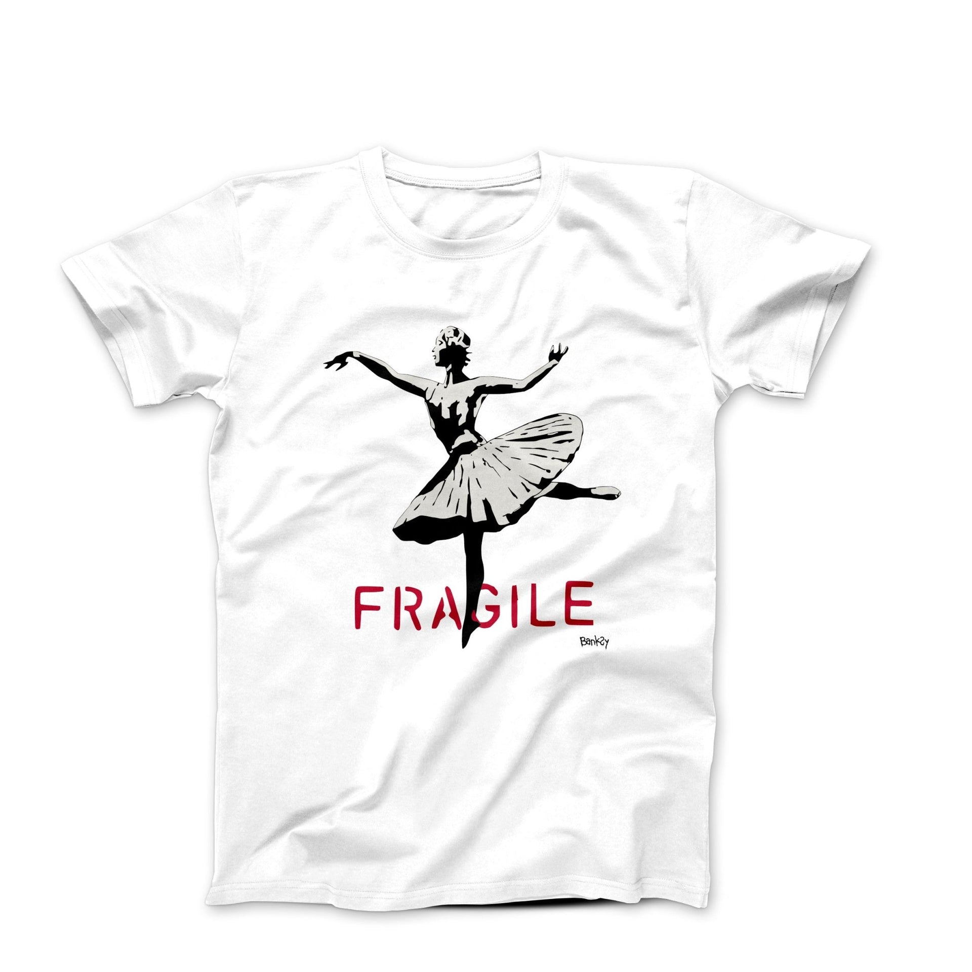 Banksy Ballerina In Kiev Street Art T-shirt - Street, Pop & Media Art - Harvey Ltd
