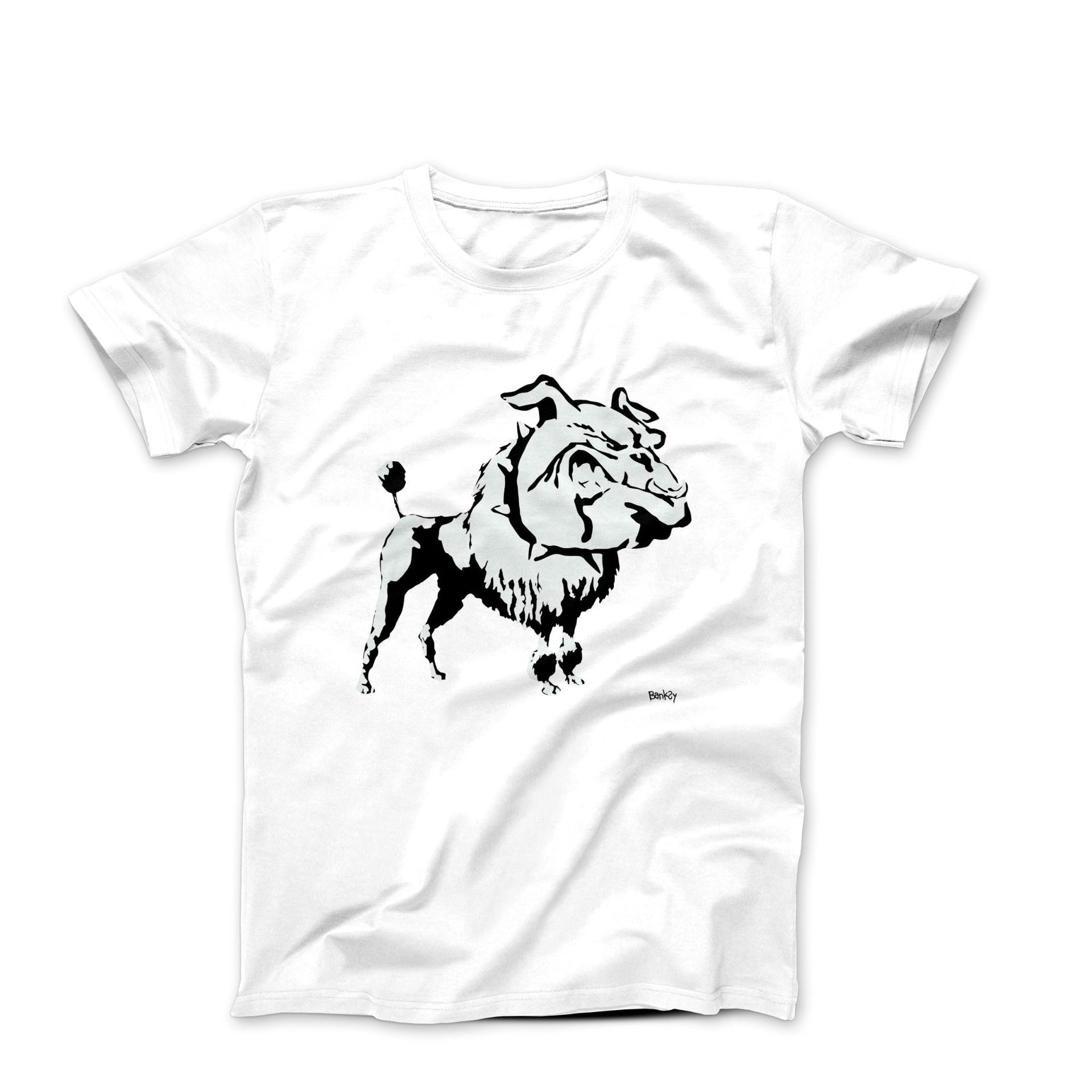 Banksy Bulldog Street Art T-shirt - Street, Pop & Media Art - Harvey Ltd