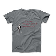 Banksy Call An Airstrike Street Art T-shirt - Street, Pop & Media Art - Harvey Ltd