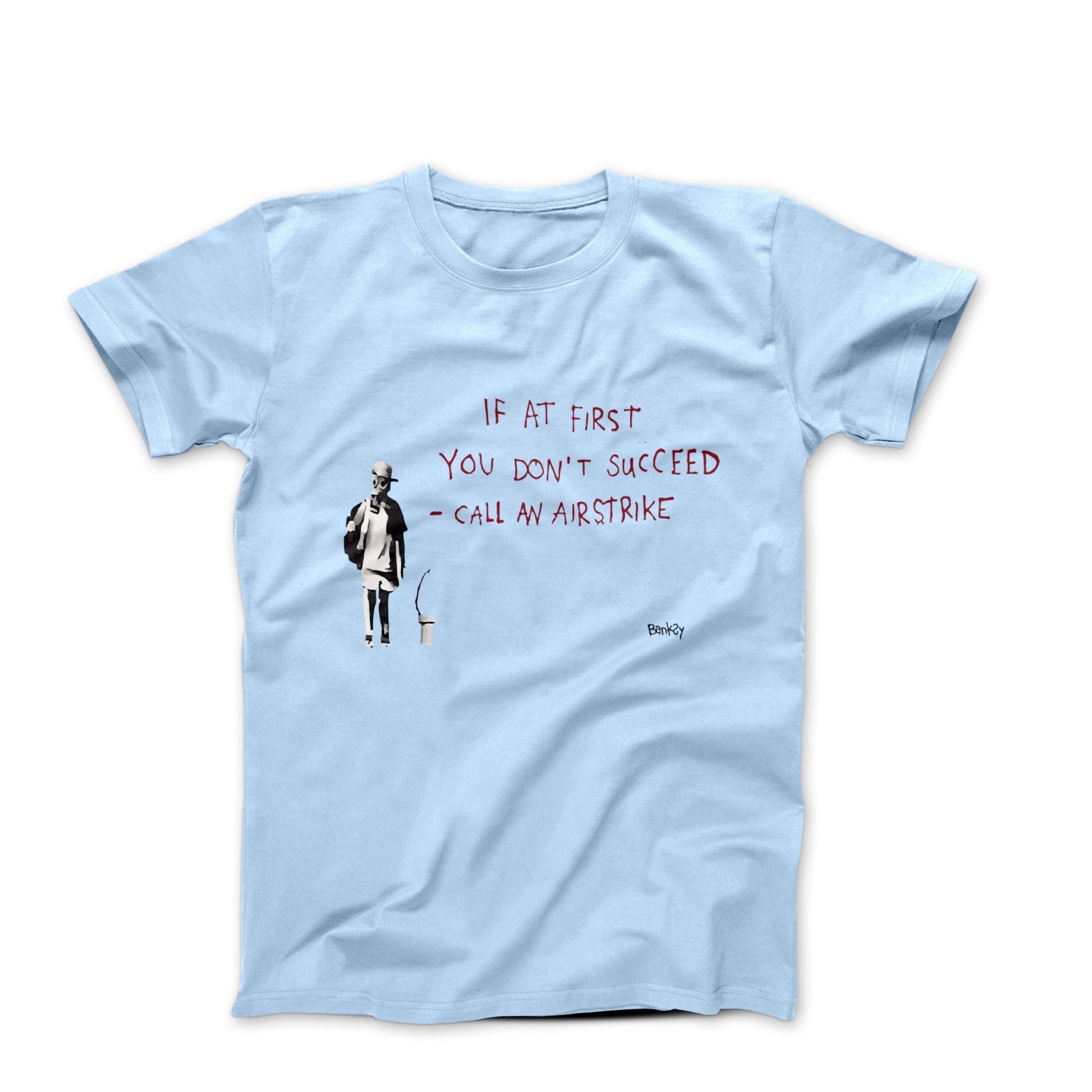 Banksy Call An Airstrike Street Art T-shirt - Street, Pop & Media Art - Harvey Ltd