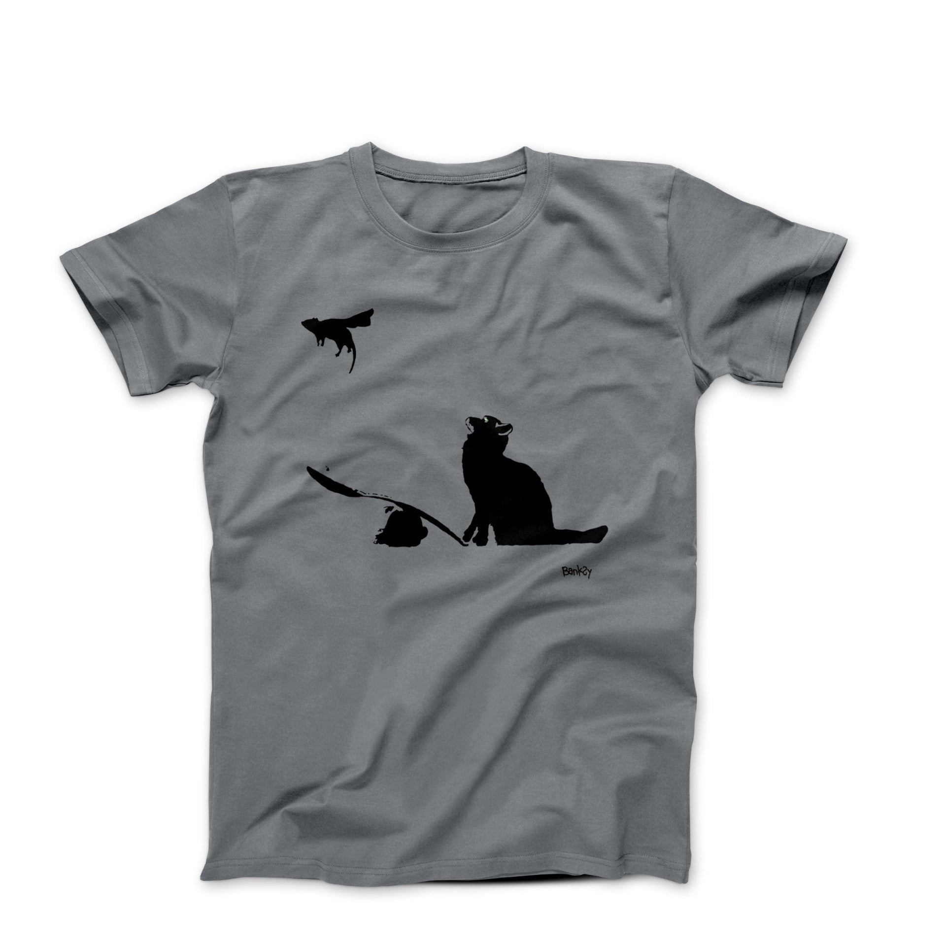 Banksy Cat and Rat Street Art T-shirt - Street, Pop & Media Art - Harvey Ltd