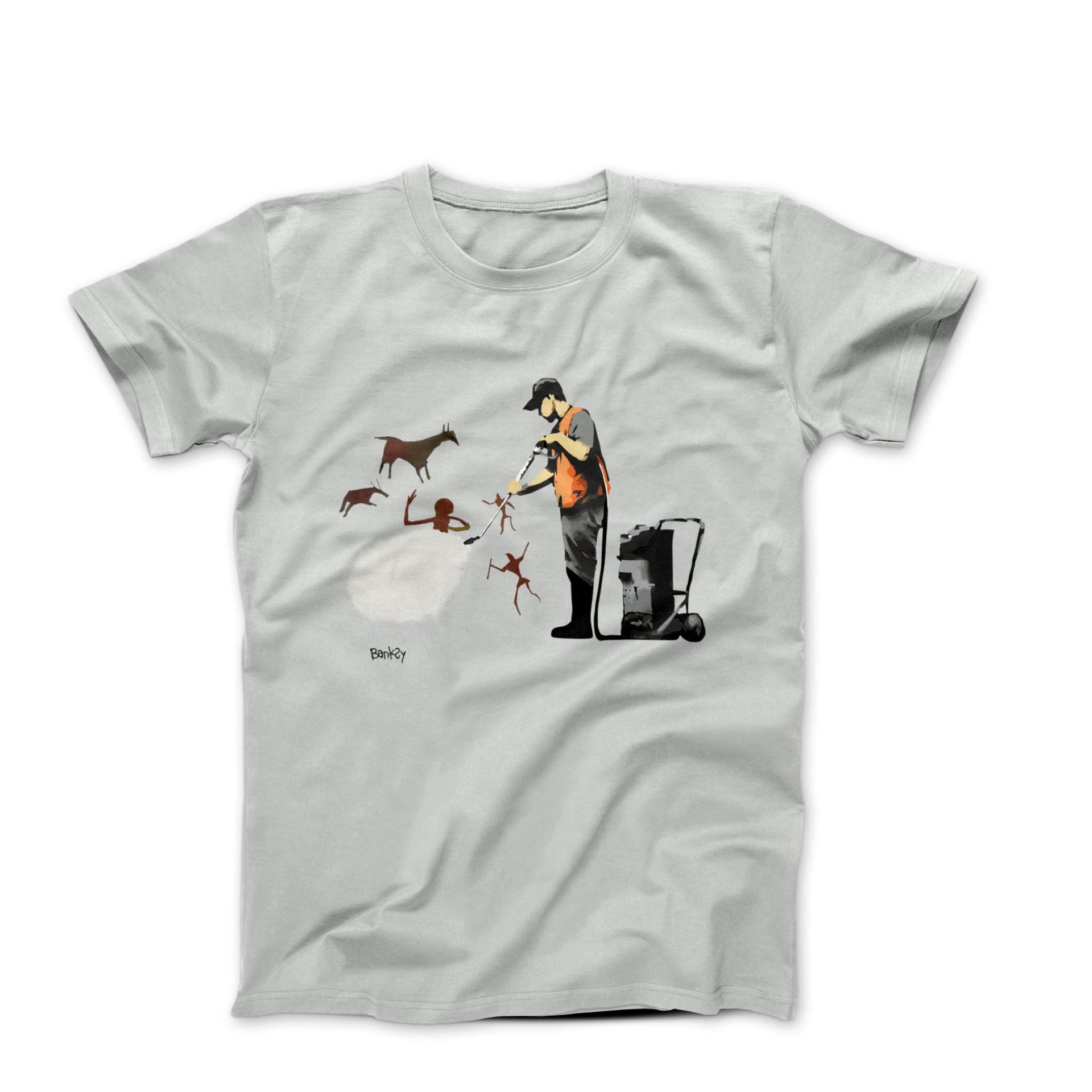 Banksy Cave Painting Removal Street Art T-shirt - Street, Pop & Media Art - Harvey Ltd