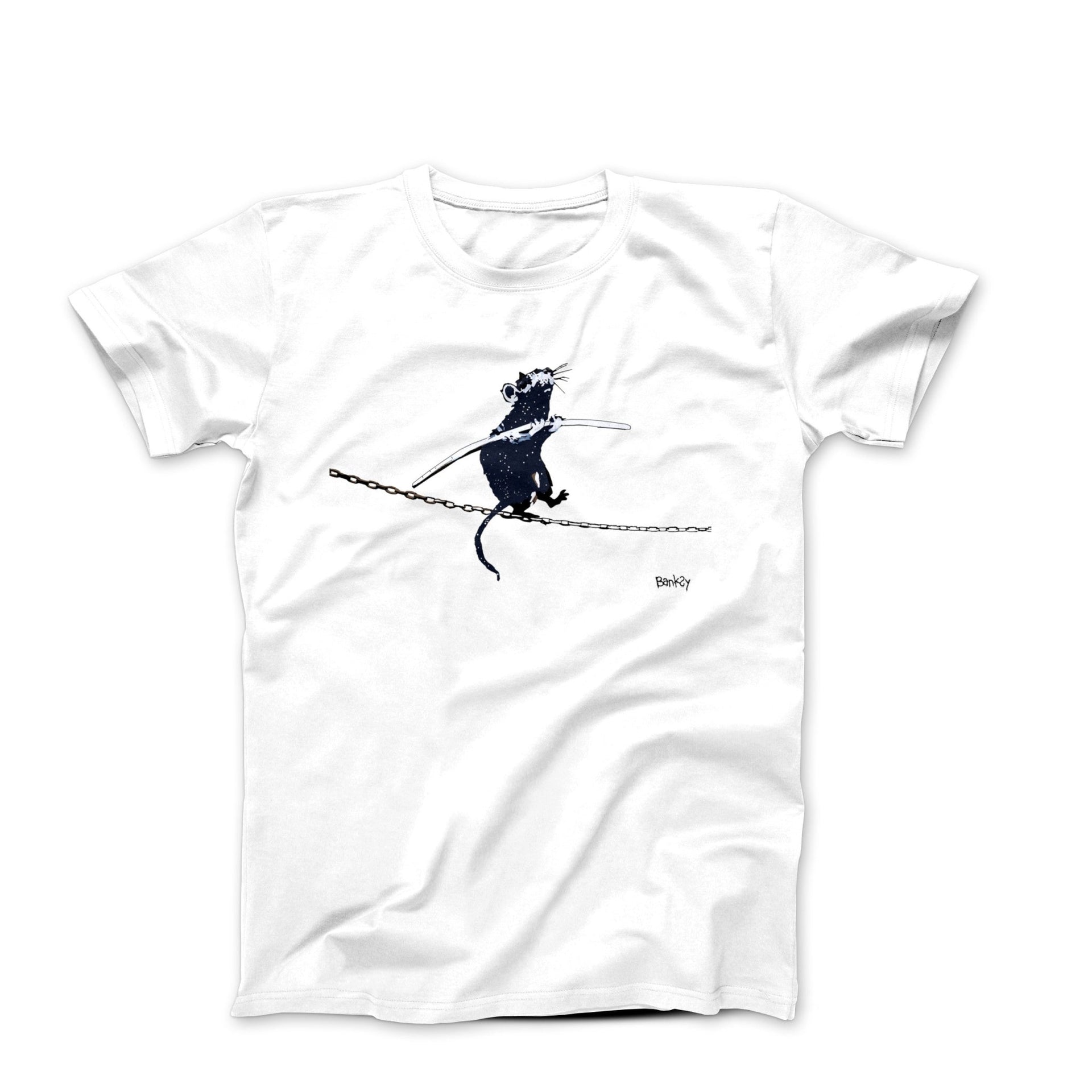 Banksy Chainwalker Rat Street Art T-shirt - Street, Pop & Media Art - Harvey Ltd