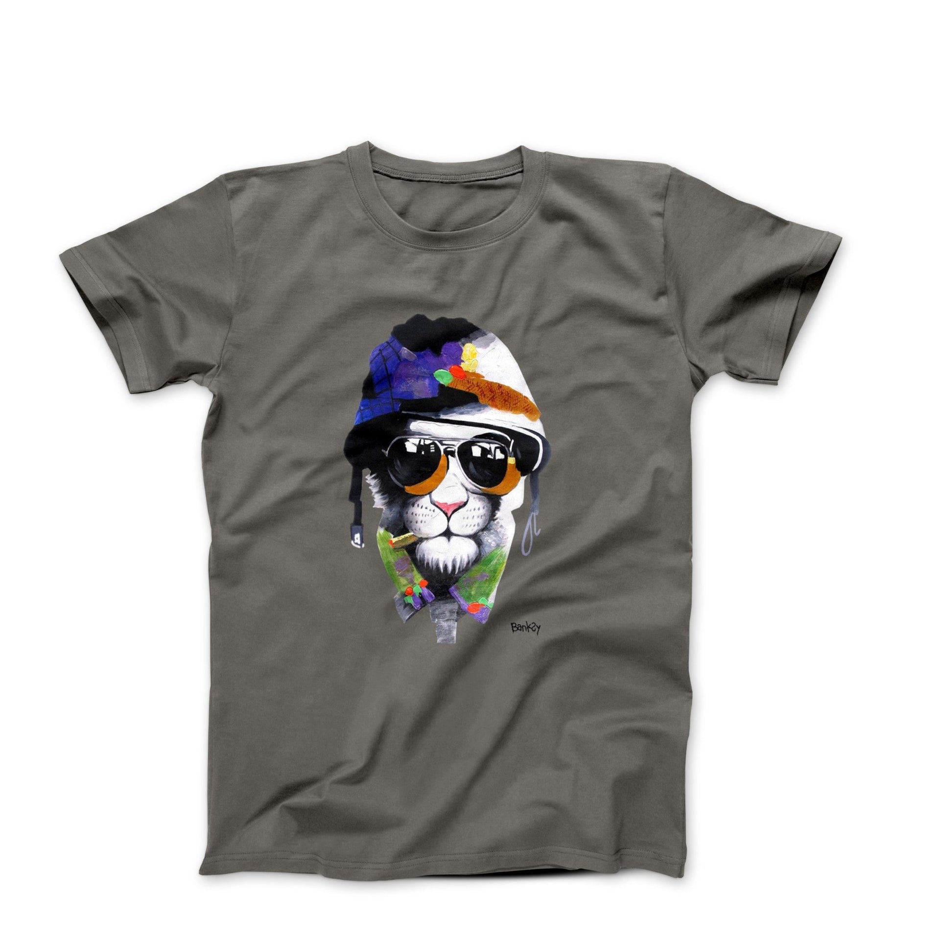 Banksy Cool Army Cat Street Art T-shirt - Street, Pop & Media Art - Harvey Ltd