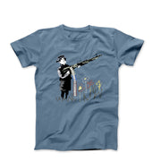 Banksy Crayon Shooter Street Art T-shirt - Street, Pop & Media Art - Harvey Ltd