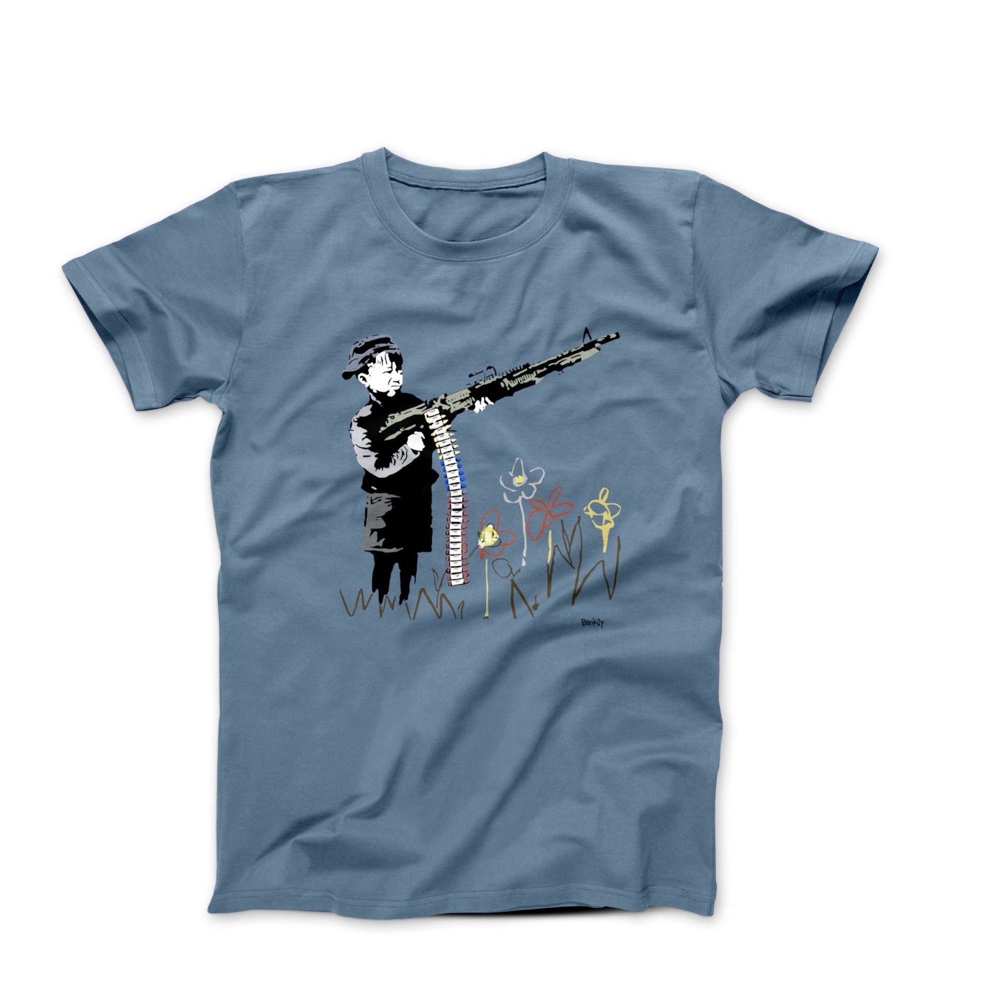Banksy Crayon Shooter Street Art T-shirt - Street, Pop & Media Art - Harvey Ltd