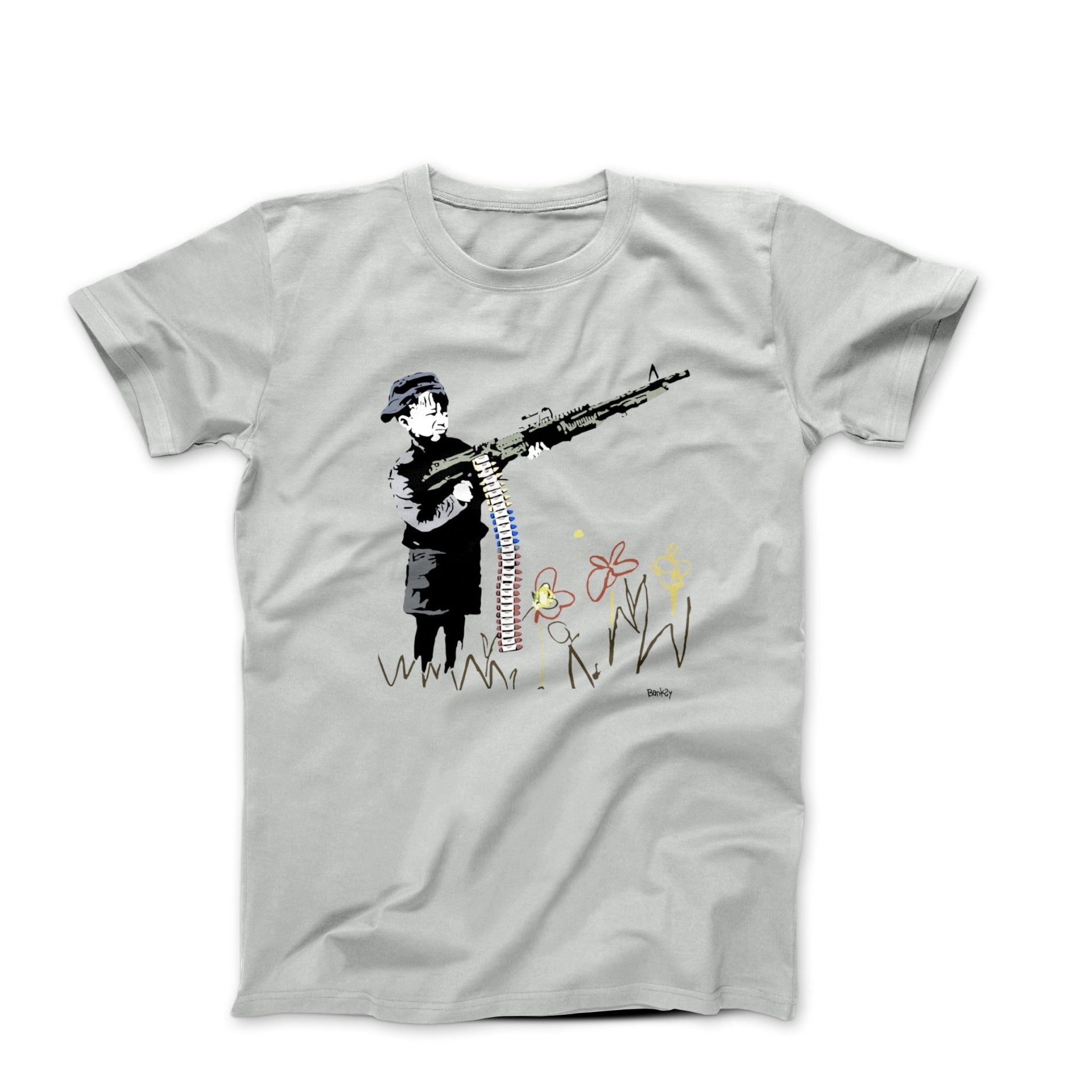 Banksy Crayon Shooter Street Art T-shirt - Street, Pop & Media Art - Harvey Ltd