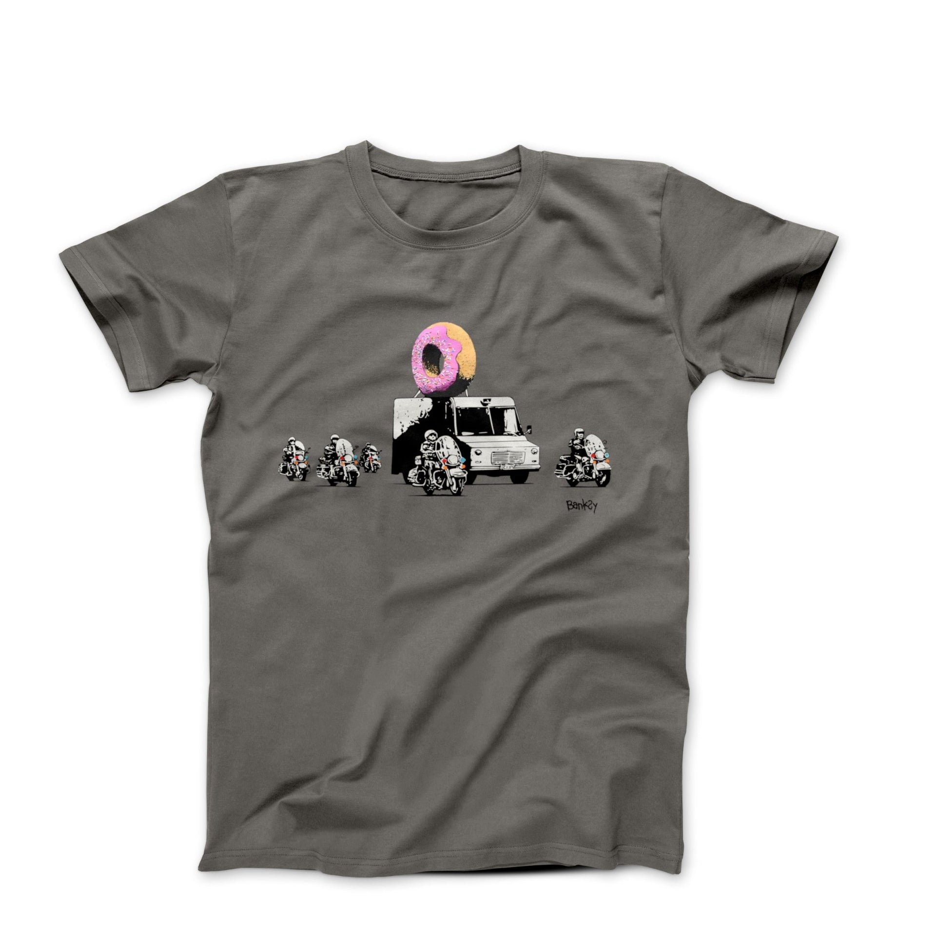 Banksy Donut Truck Street Art T-shirt - Street, Pop & Media Art - Harvey Ltd