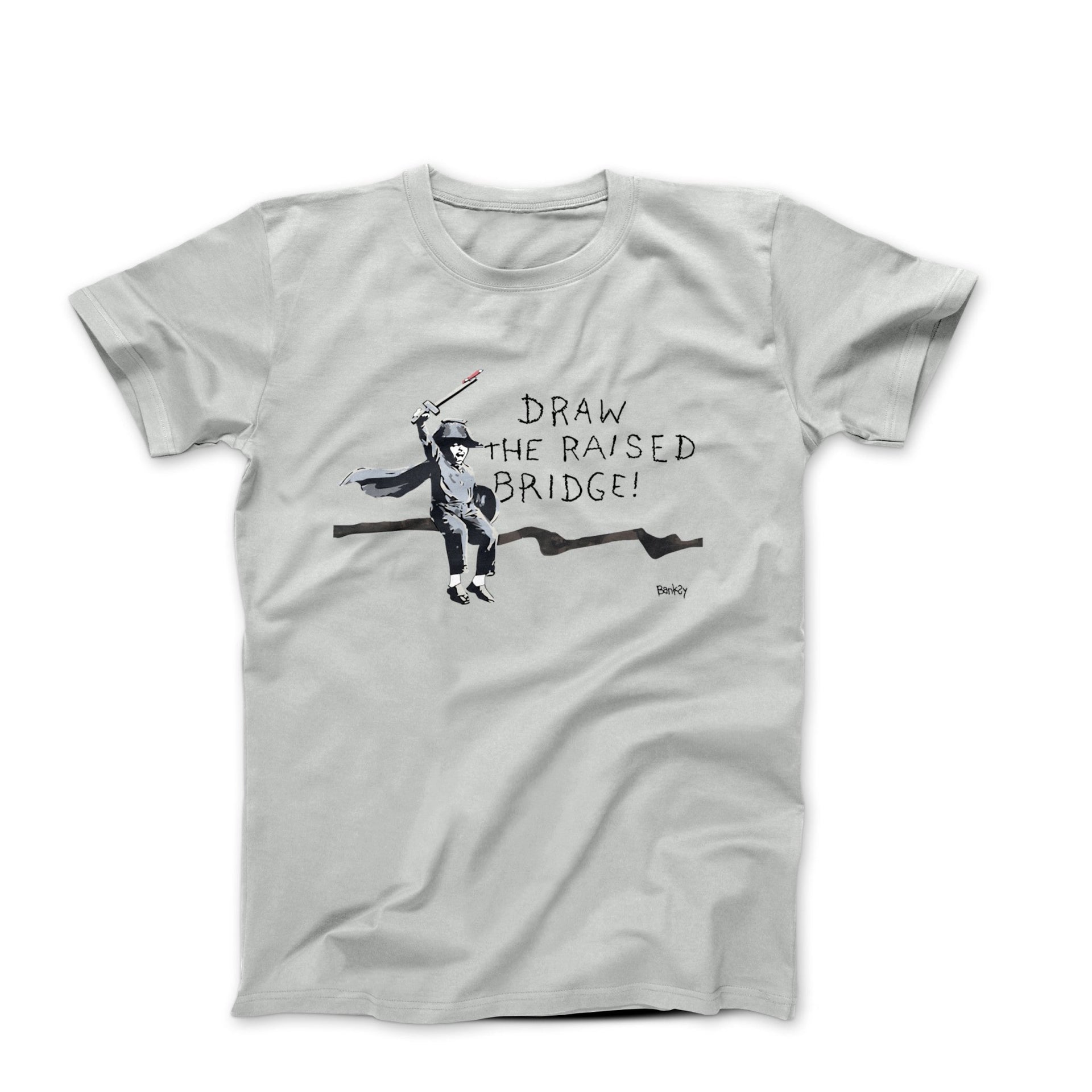 Banksy Draw the Raised Bridge (2018) Street Art T-shirt - Street, Pop & Media Art - Harvey Ltd