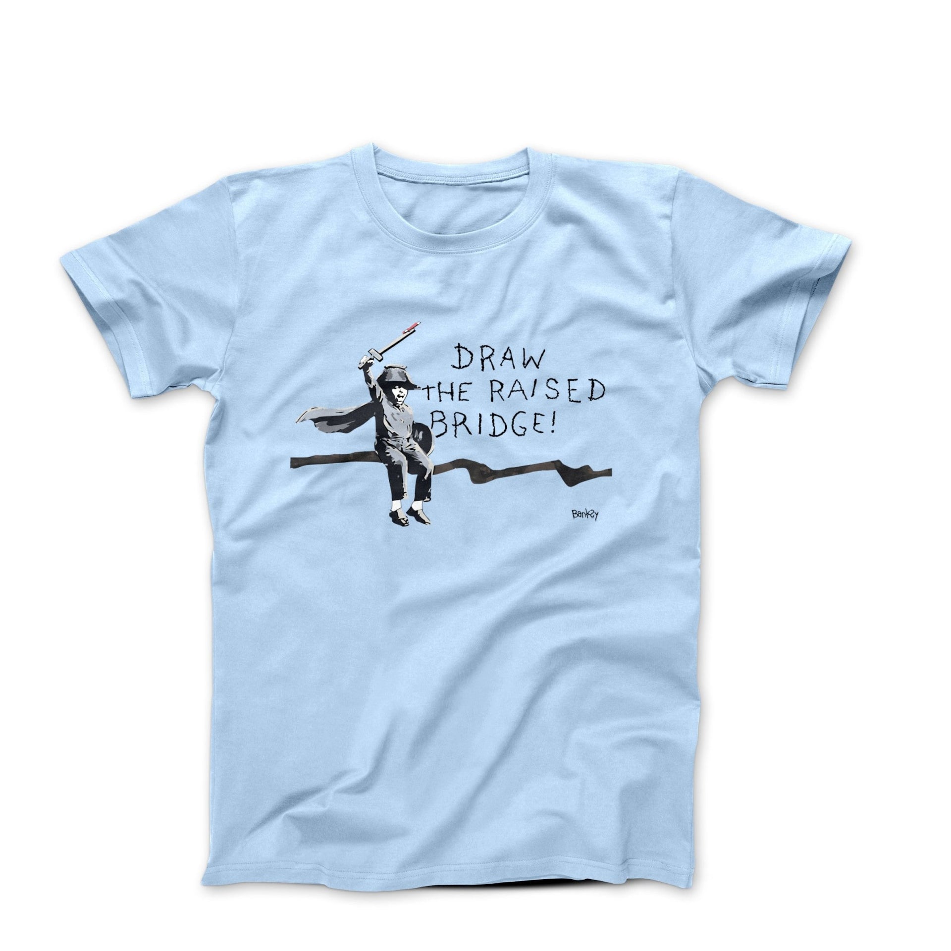 Banksy Draw the Raised Bridge (2018) Street Art T-shirt - Street, Pop & Media Art - Harvey Ltd