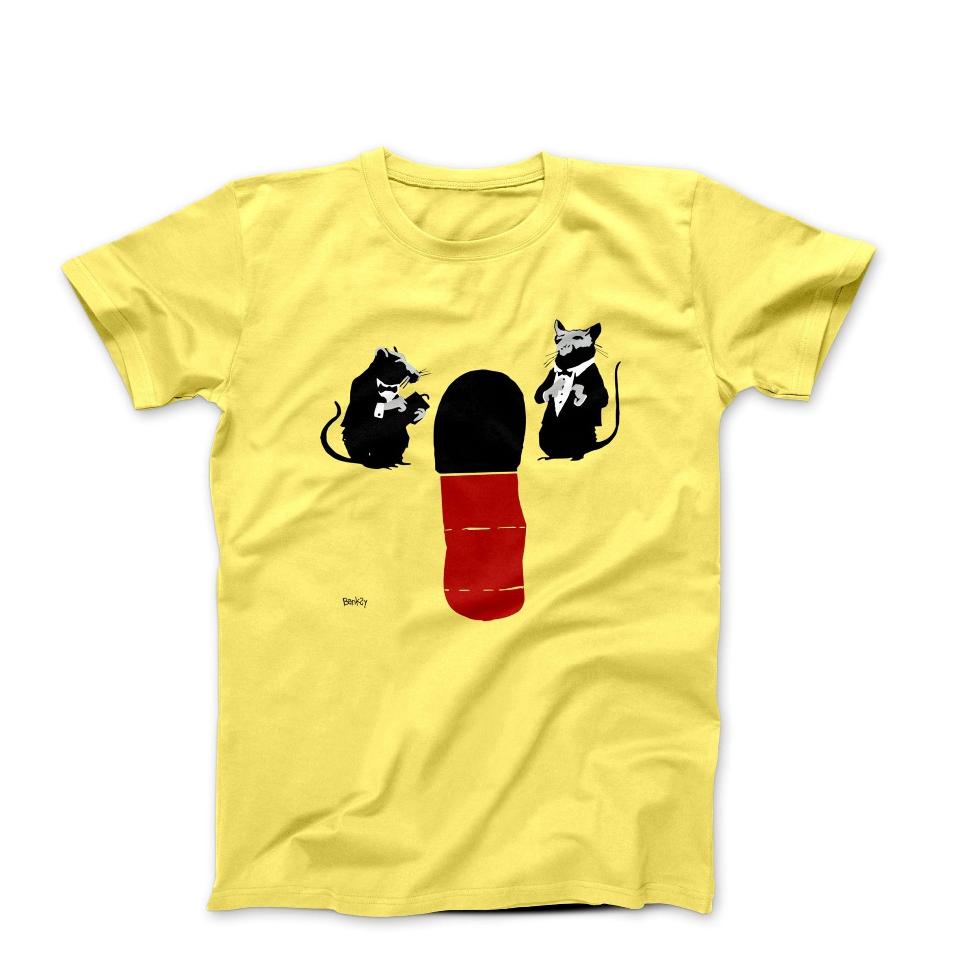 Banksy Fine Dining Rats Street Art T-shirt - Street, Pop & Media Art - Harvey Ltd