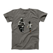 Banksy Flower Gun Boy Street Art T-shirt - Street, Pop & Media Art - Harvey Ltd