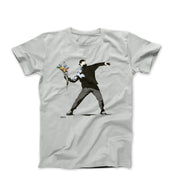 Banksy Flower Thrower Street Art T-shirt - Street, Pop & Media Art - Harvey Ltd