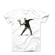 Banksy Flower Thrower Street Art T-shirt - Street, Pop & Media Art - Harvey Ltd