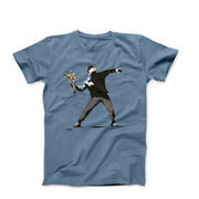 Banksy Flower Thrower Street Art T-shirt - Street, Pop & Media Art - Harvey Ltd