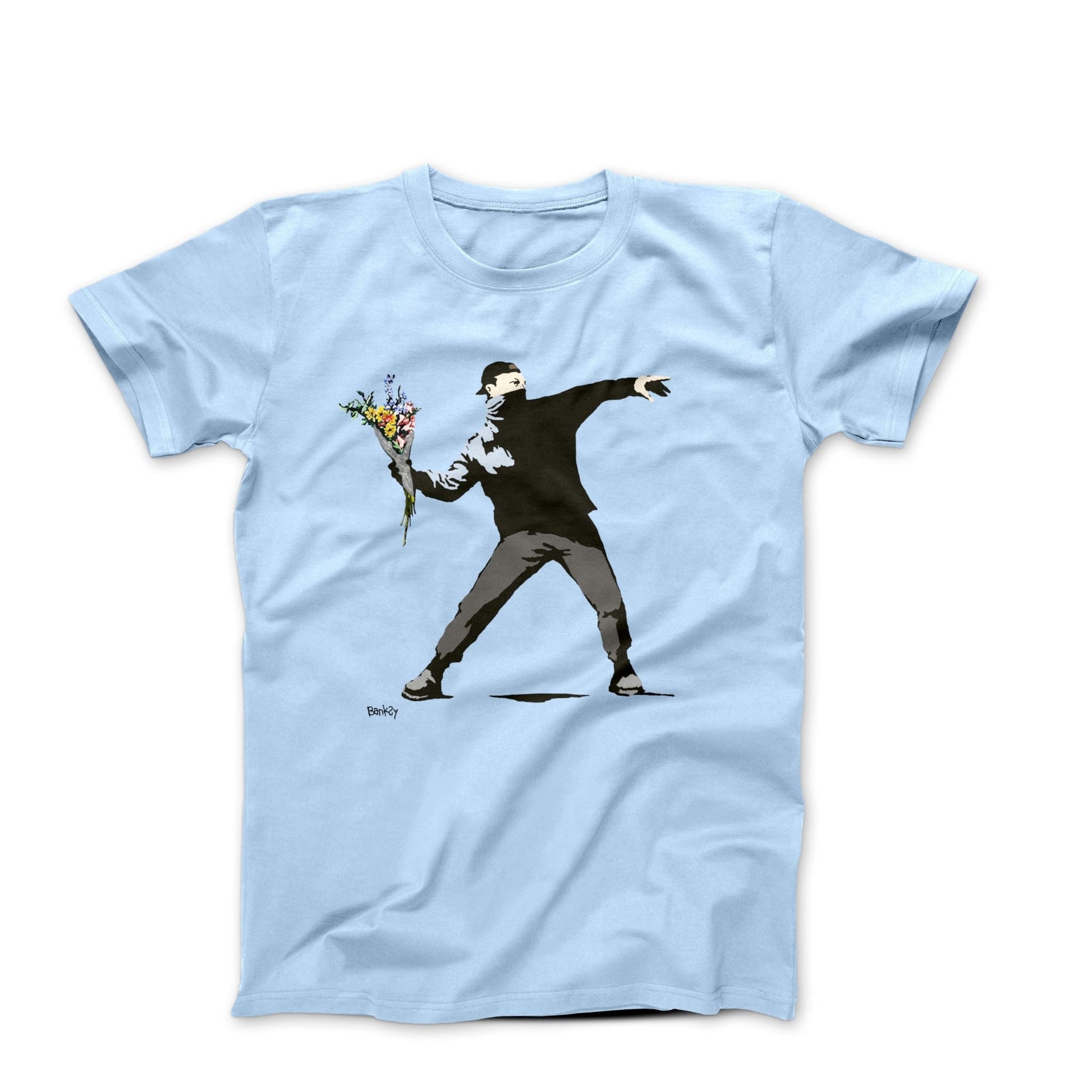Banksy Flower Thrower Street Art T-shirt - Street, Pop & Media Art - Harvey Ltd