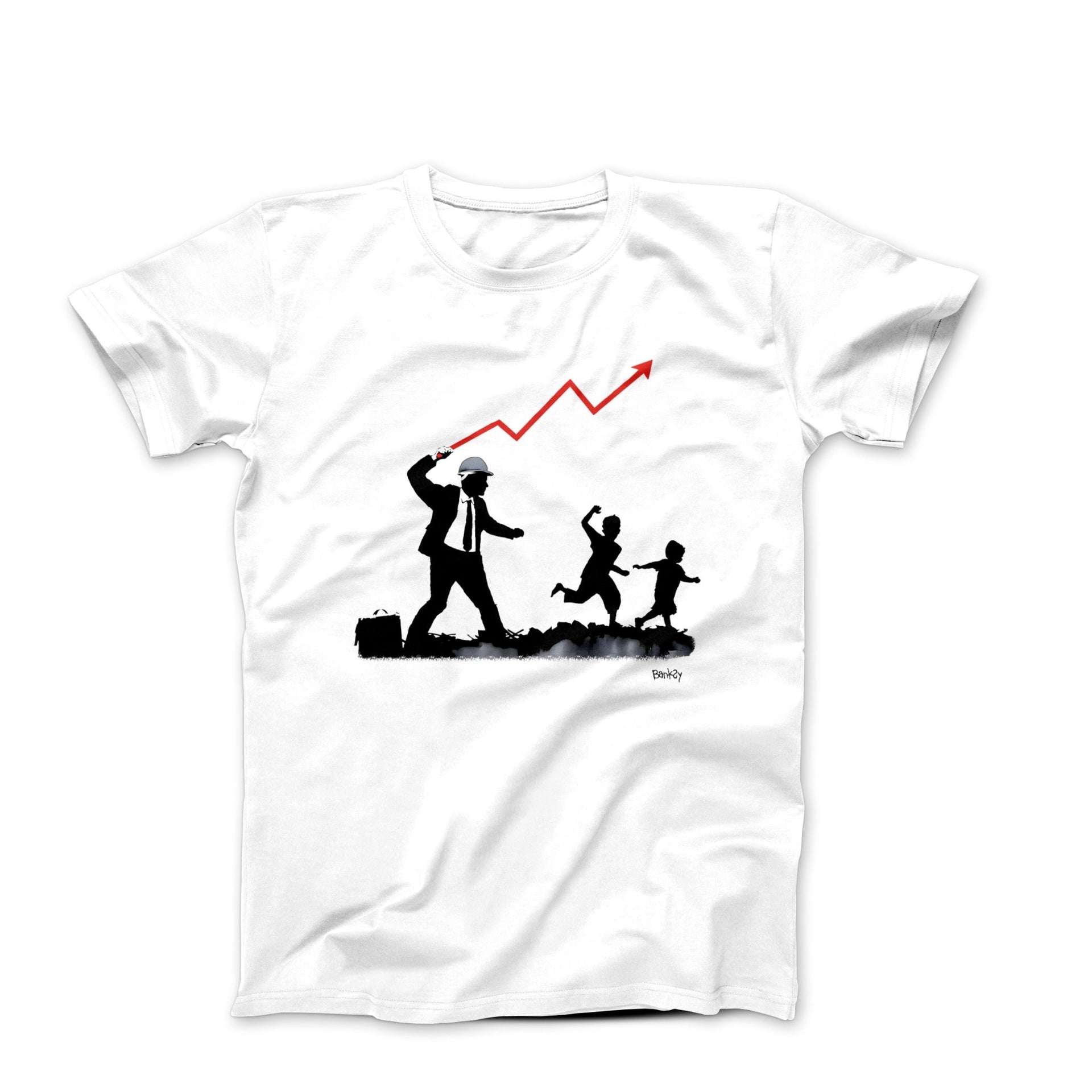 Banksy Get Back to Work Street Art T-shirt - Street, Pop & Media Art - Harvey Ltd