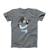Banksy Girl Holding Ice Cream Bomb T-shirt - Street, Pop & Media Art - Harvey Ltd
