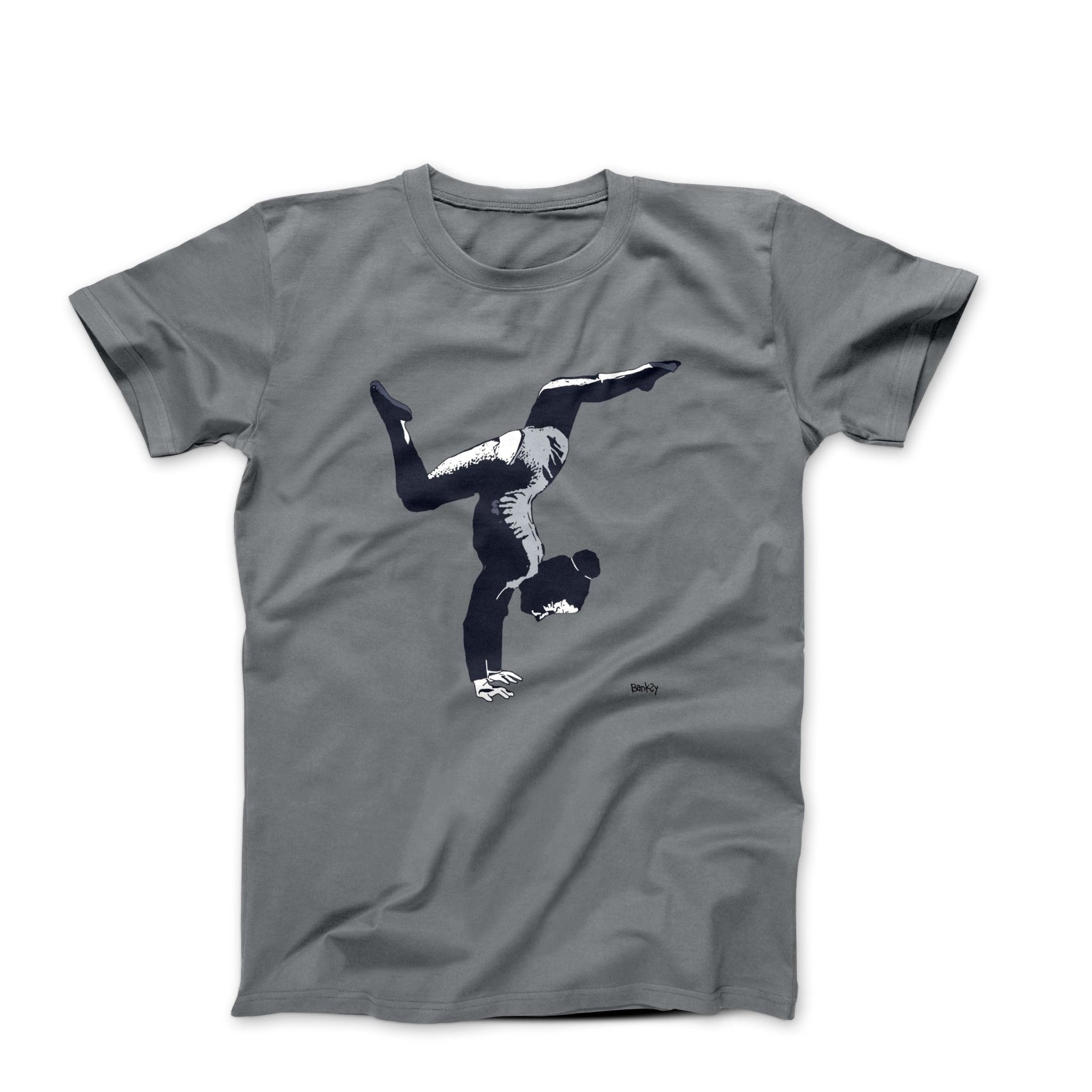 Banksy Gymnast In Kiev (2022) Street Art T-shirt - Street, Pop & Media Art - Harvey Ltd