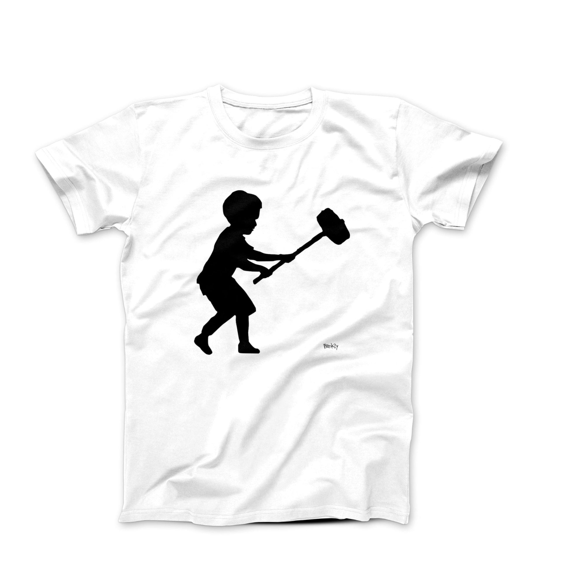 Banksy Hammer Boy (2013) Street Art T-shirt - Street, Pop & Media Art - Harvey Ltd
