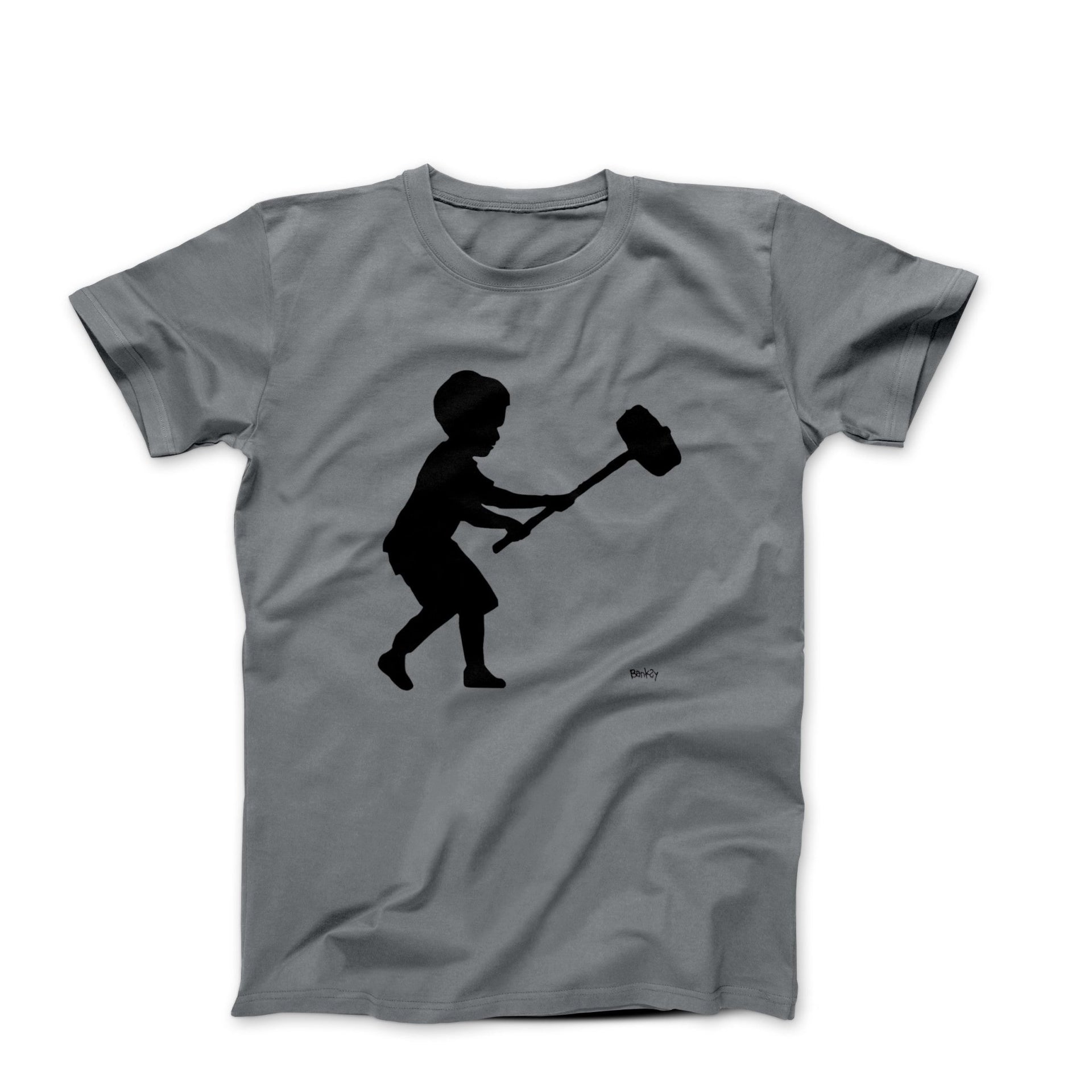 Banksy Hammer Boy (2013) Street Art T-shirt - Street, Pop & Media Art - Harvey Ltd