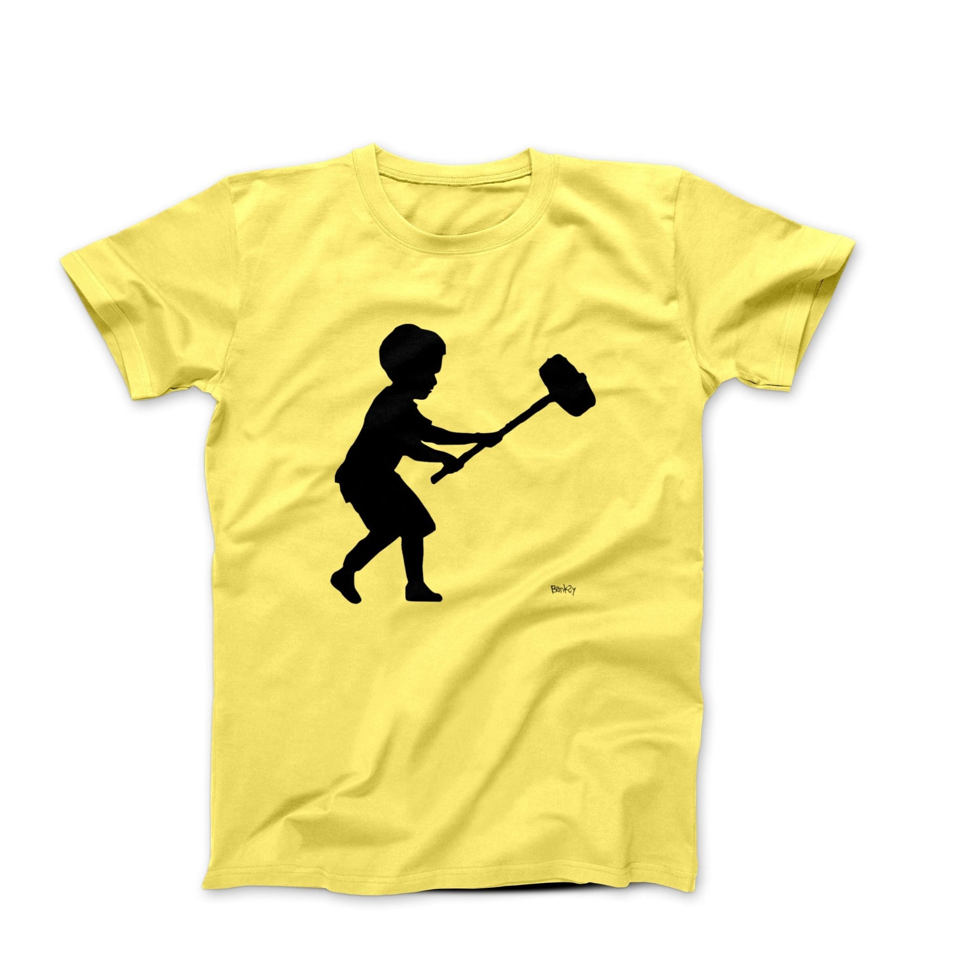 Banksy Hammer Boy (2013) Street Art T-shirt - Street, Pop & Media Art - Harvey Ltd
