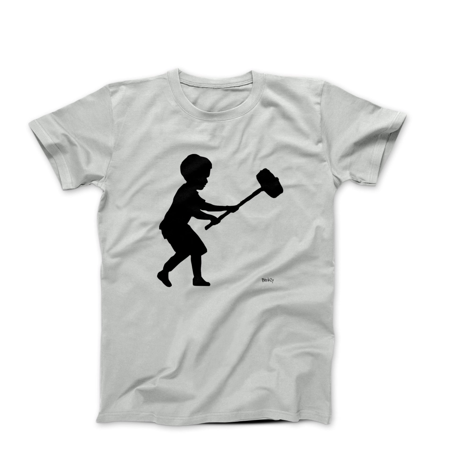 Banksy Hammer Boy (2013) Street Art T-shirt - Street, Pop & Media Art - Harvey Ltd