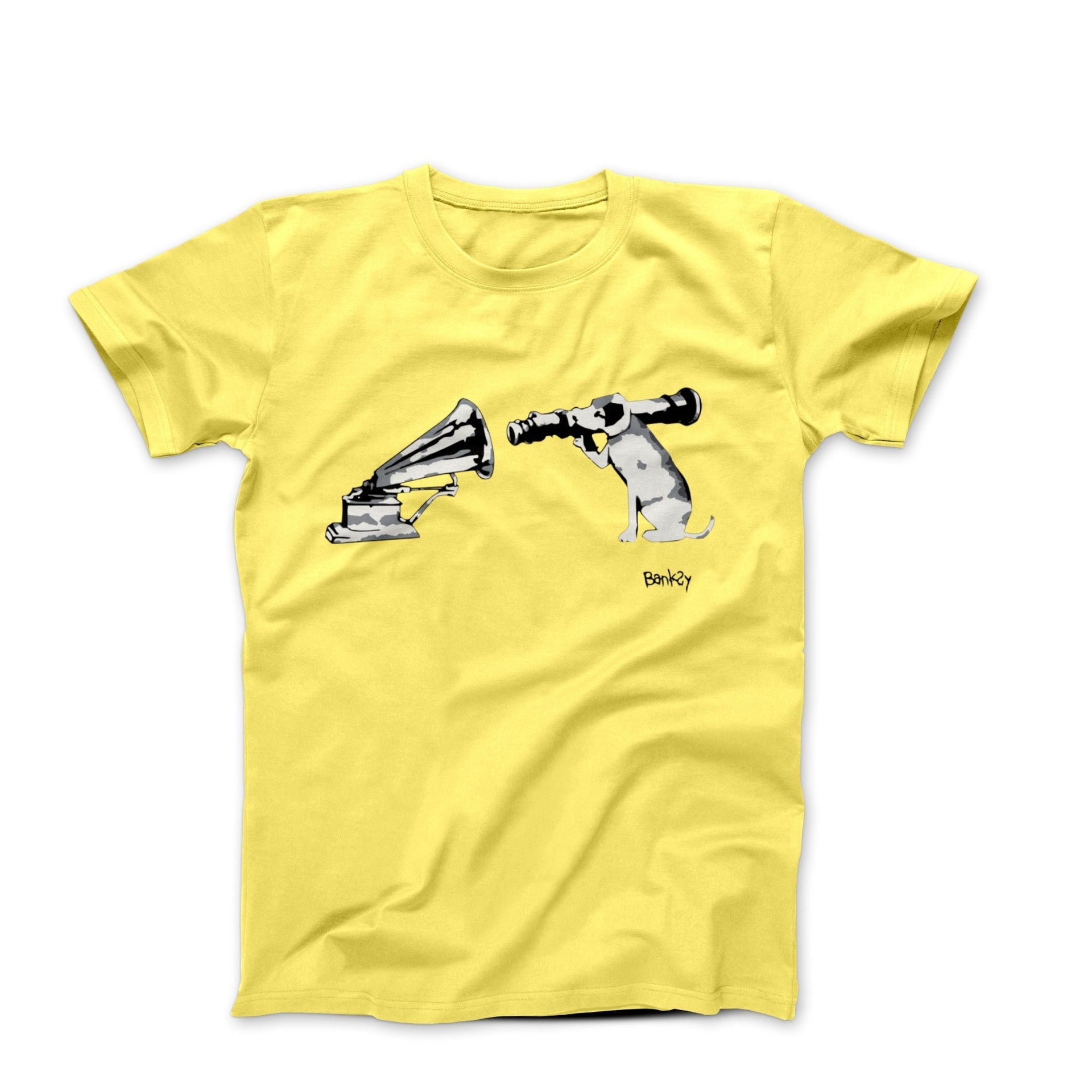 Banksy HMV Dog (2002) Street Art T-shirt - Street, Pop & Media Art - Harvey Ltd