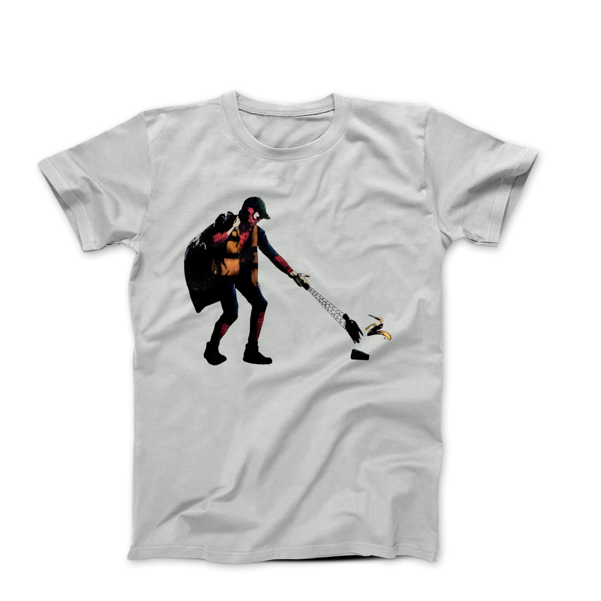 Banksy Homeless Spidey Street Art T-shirt - Street, Pop & Media Art - Harvey Ltd