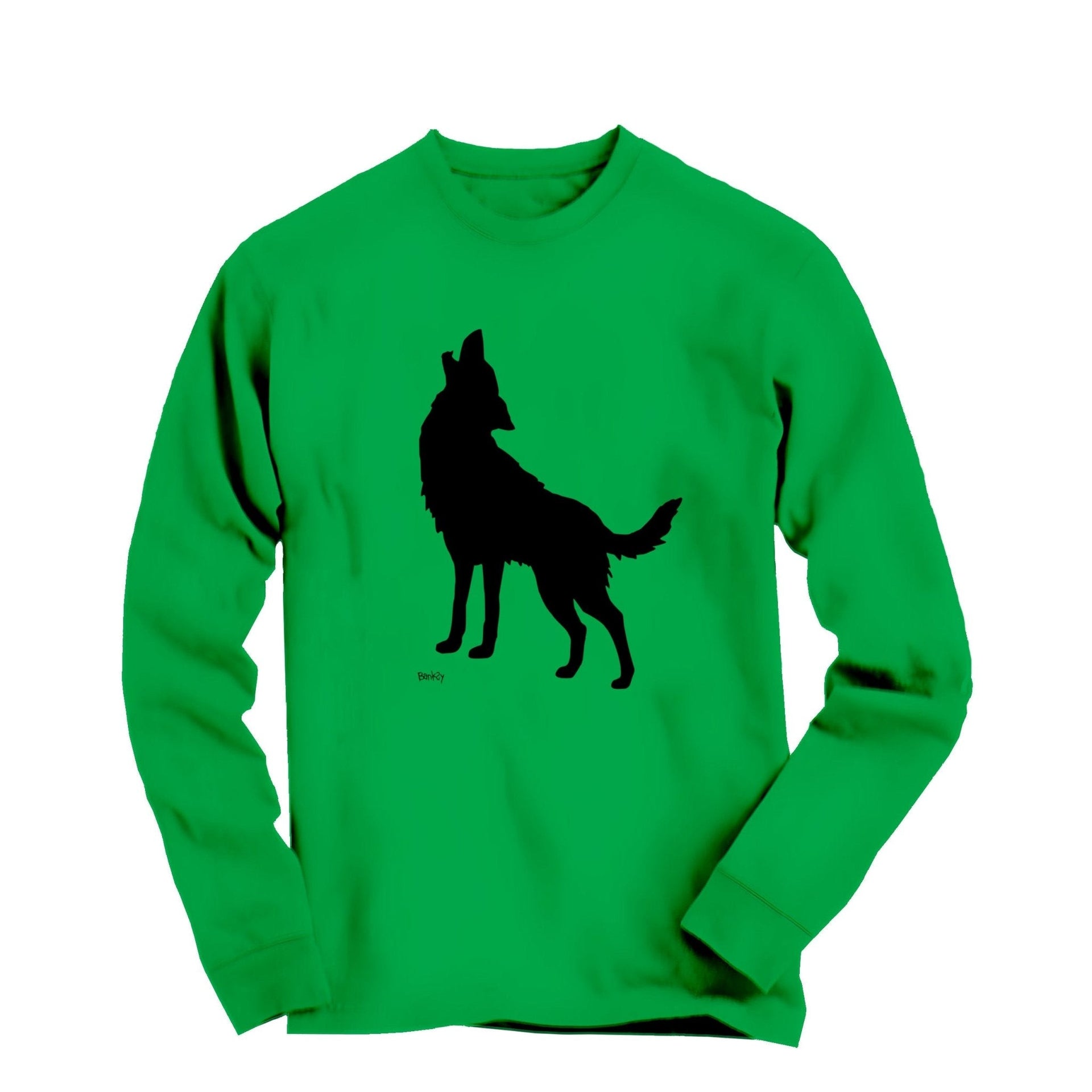 Banksy Howling Wolf (2024) Street Art Long Sleeve Tee - Street, Pop & Media Art - Harvey Ltd