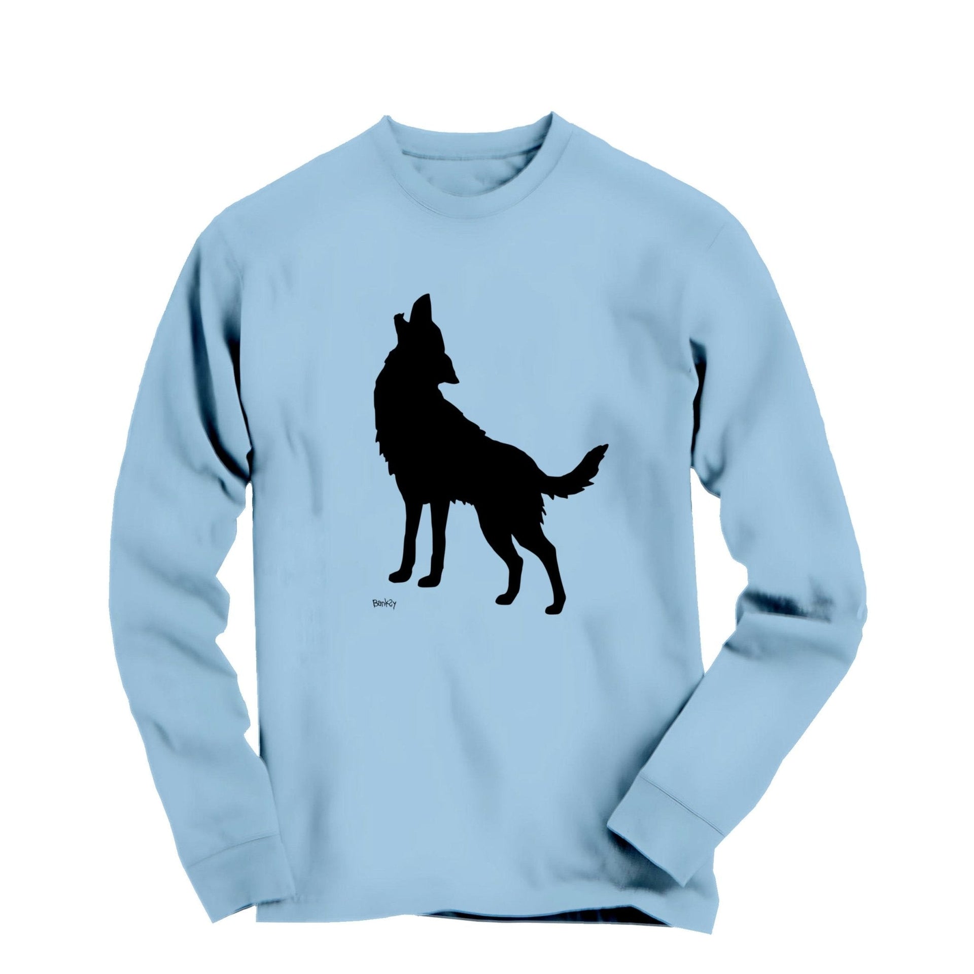 Banksy Howling Wolf (2024) Street Art Long Sleeve Tee - Street, Pop & Media Art - Harvey Ltd