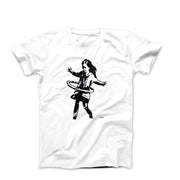 Banksy Hula Hoop Girl with Tire (2020) Street Art T-shirt - Street, Pop & Media Art - Harvey Ltd