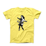 Banksy Hula Hoop Girl with Tire (2020) Street Art T-shirt - Street, Pop & Media Art - Harvey Ltd