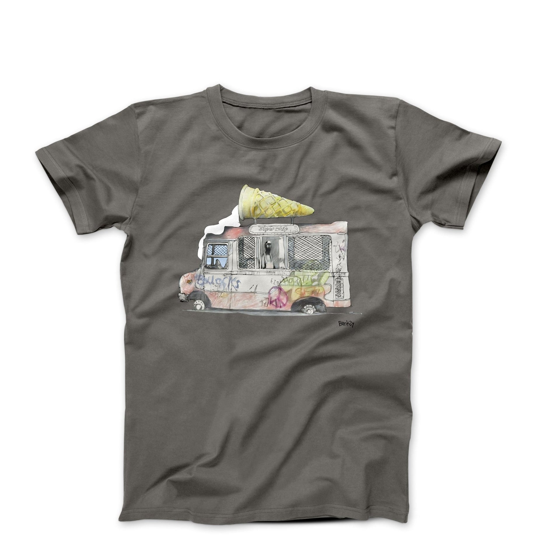 Banksy Ice Cream Van Street Art T-shirt - Street, Pop & Media Art - Harvey Ltd