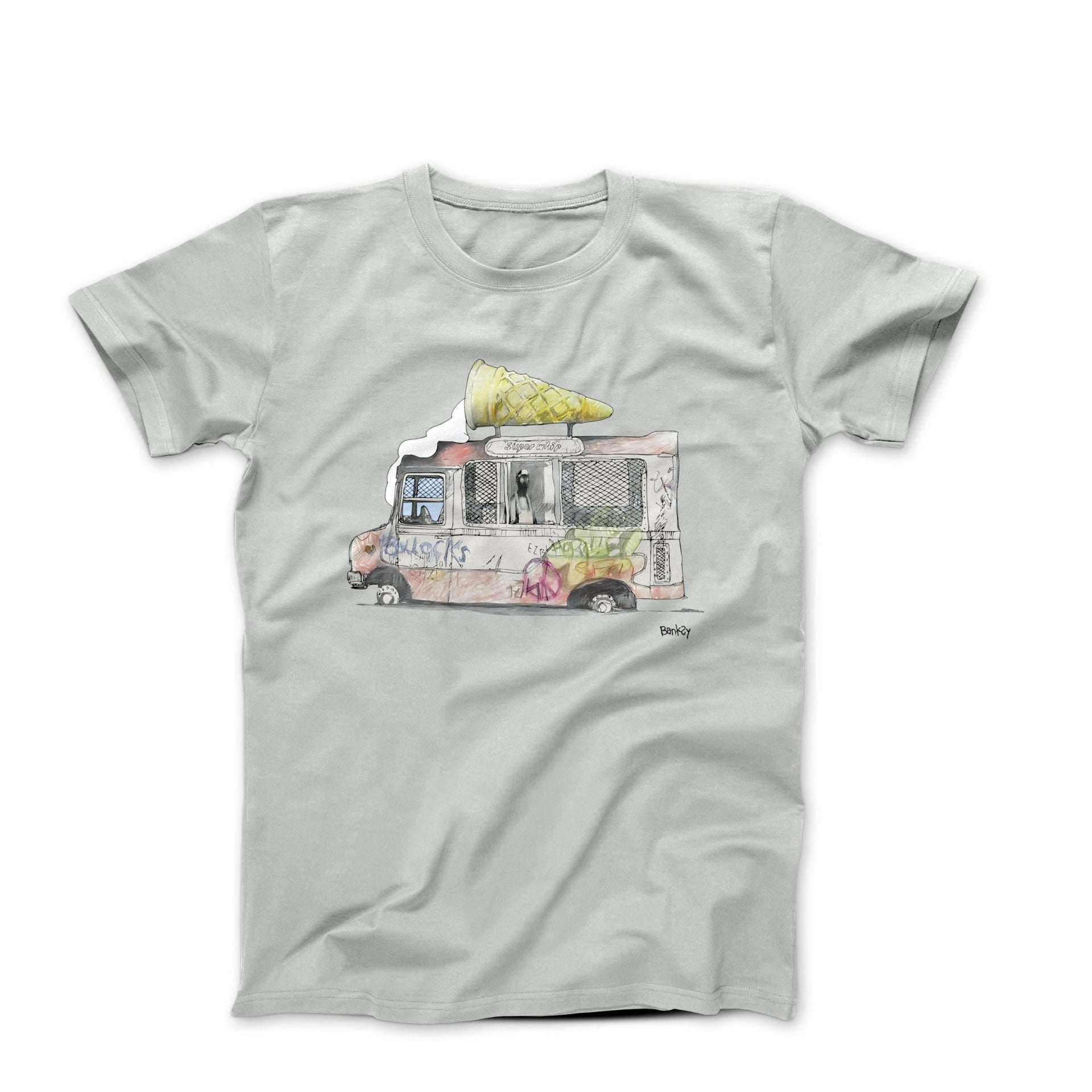 Banksy Ice Cream Van Street Art T-shirt - Street, Pop & Media Art - Harvey Ltd