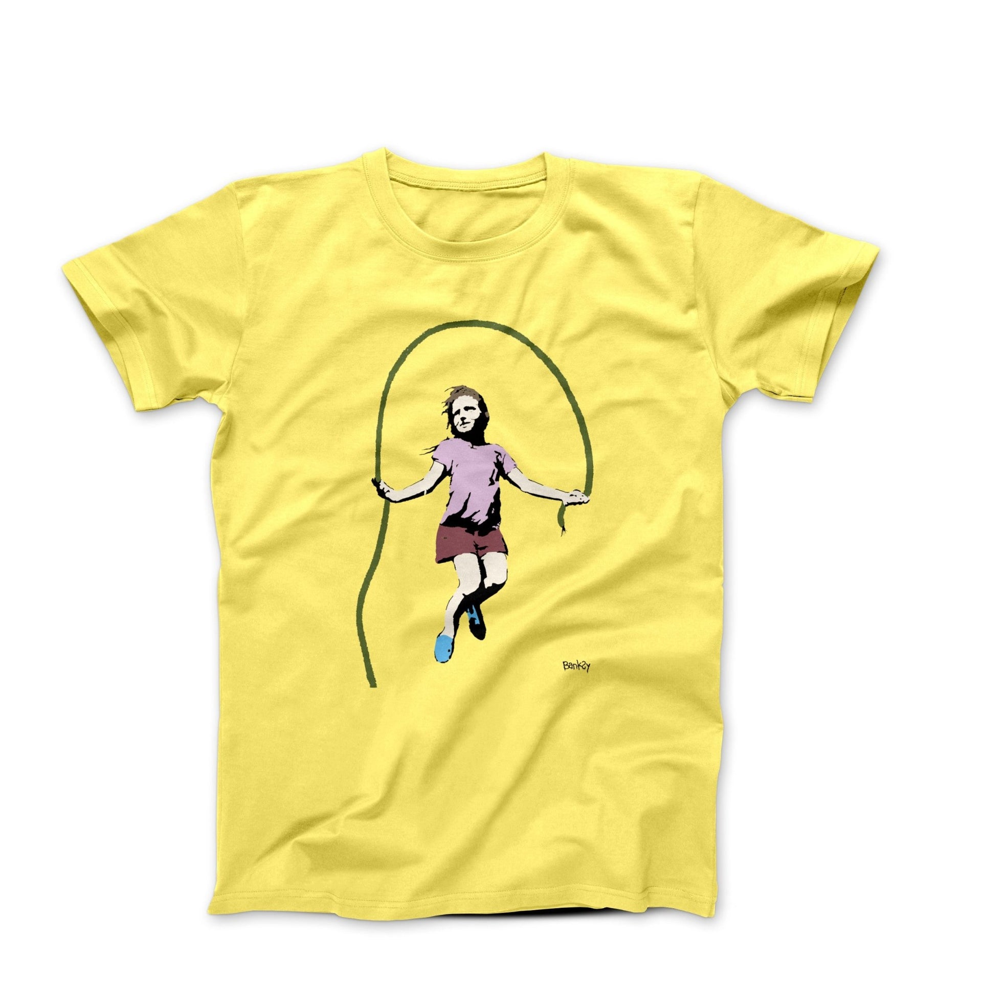 Banksy Jump Rope Girl Street Art T-shirt - Street, Pop & Media Art - Harvey Ltd
