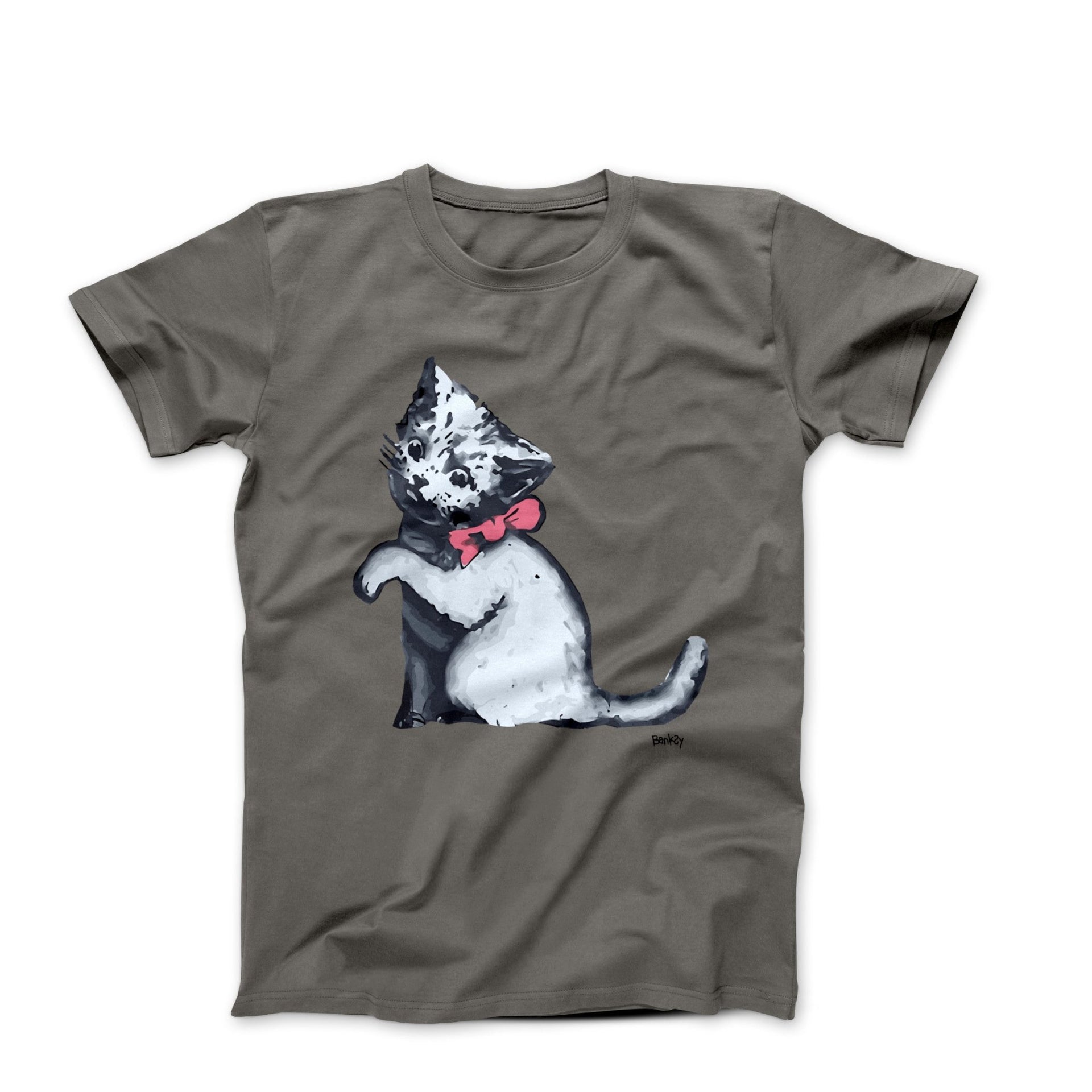Banksy Kitten in Gaza Street Art T-shirt - Street, Pop & Media Art - Harvey Ltd