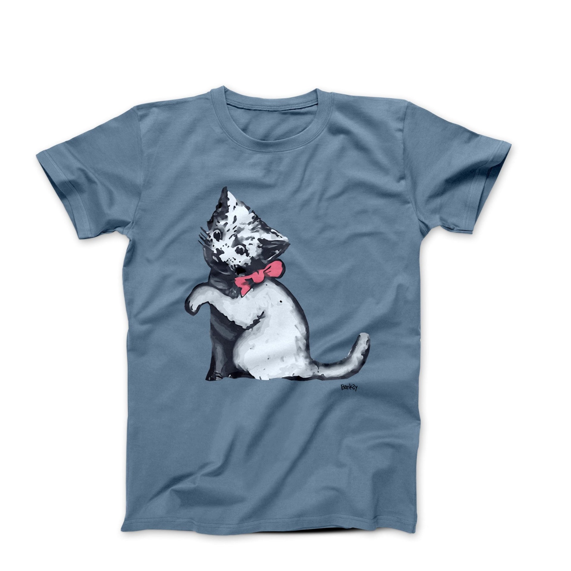 Banksy Kitten in Gaza Street Art T-shirt - Street, Pop & Media Art - Harvey Ltd