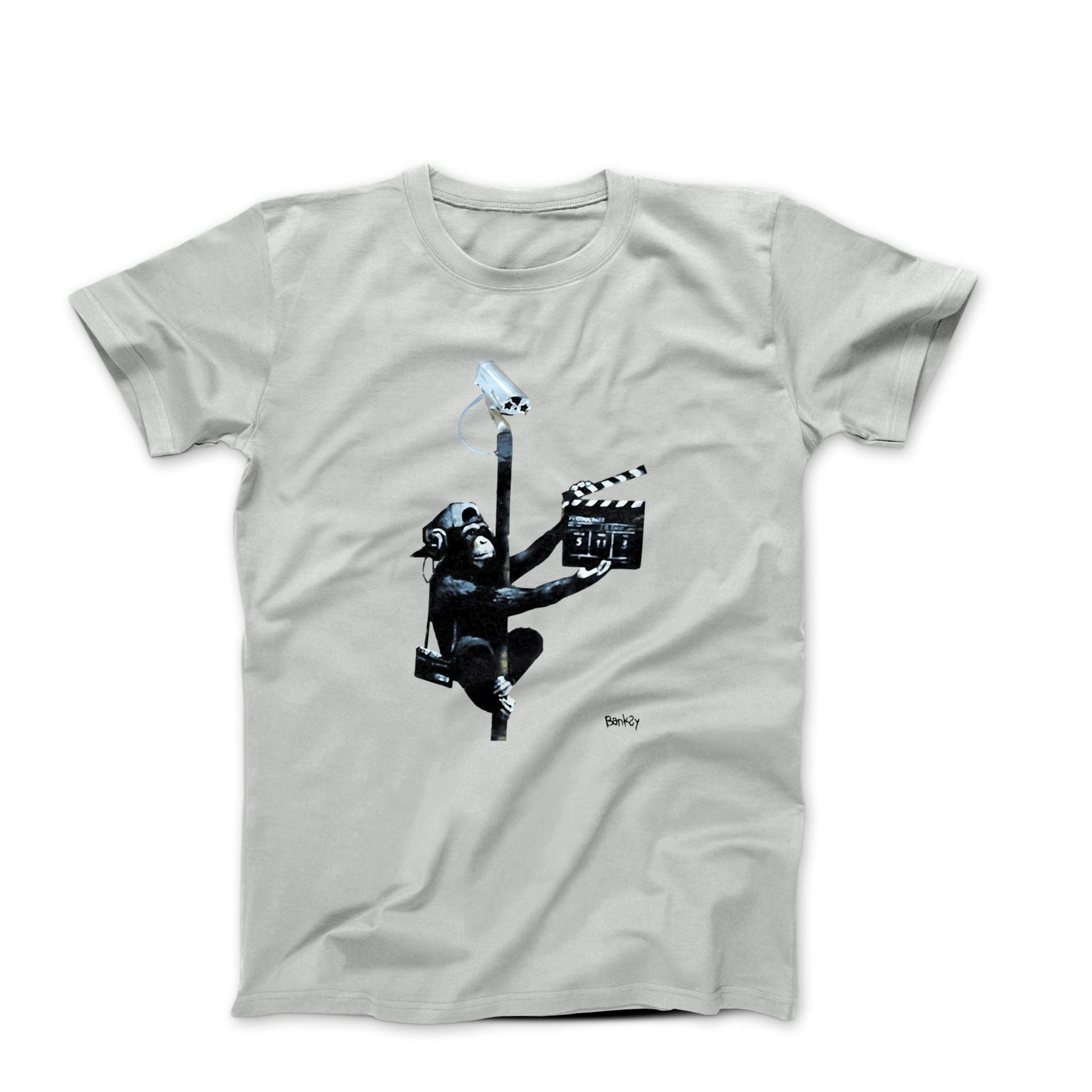 Banksy Lights Camera Vandalism Street Art T-shirt - Street, Pop & Media Art - Harvey Ltd